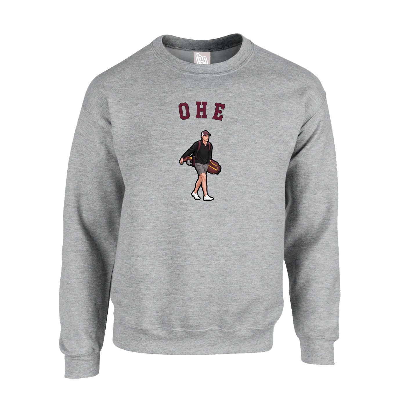 Fleece Crew — Shirsey Arch in Grey