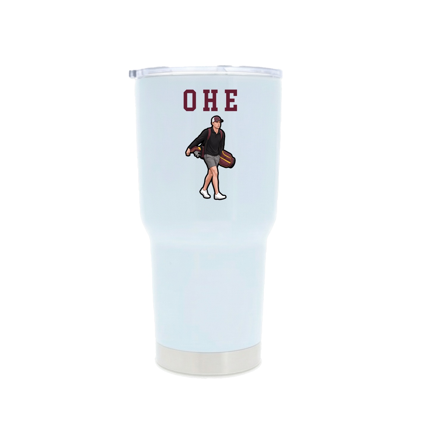 30oz Stainless Steel Tumbler — Shirsey in White
