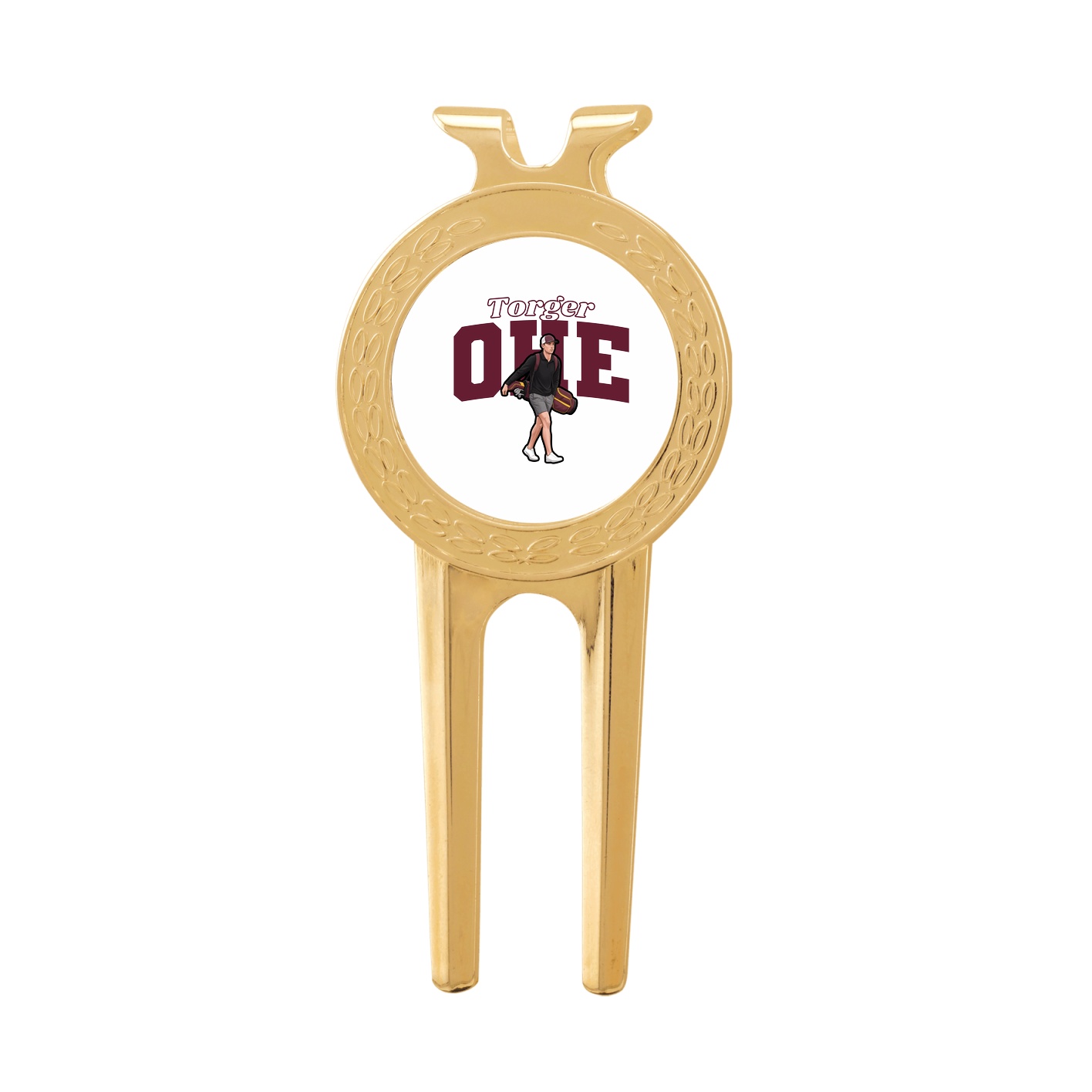 Divot Tool with Ball Marker — Name Arch in Classic