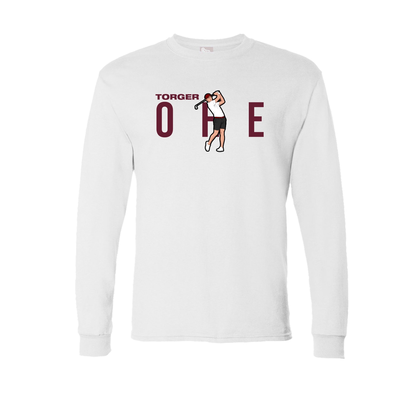 Long Sleeve Tee — Player Name in White
