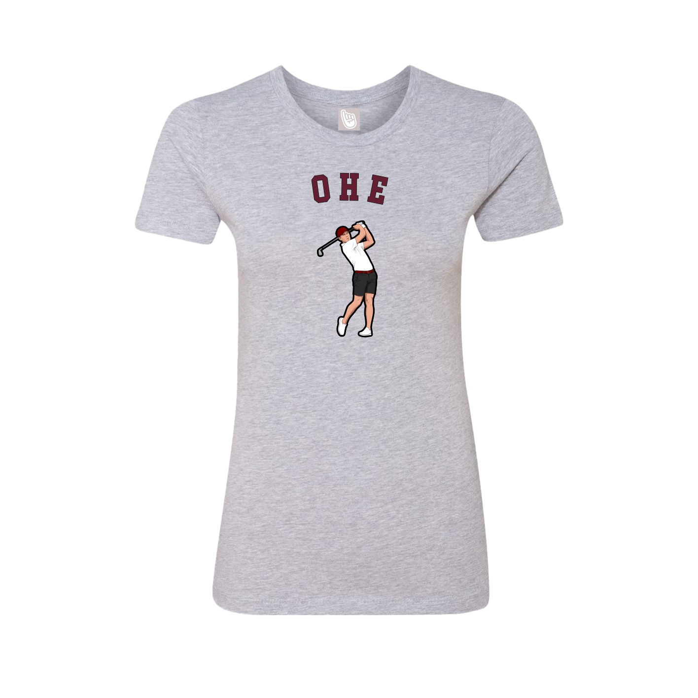 Fitted Women's Tee — Shirsey Arch in Grey