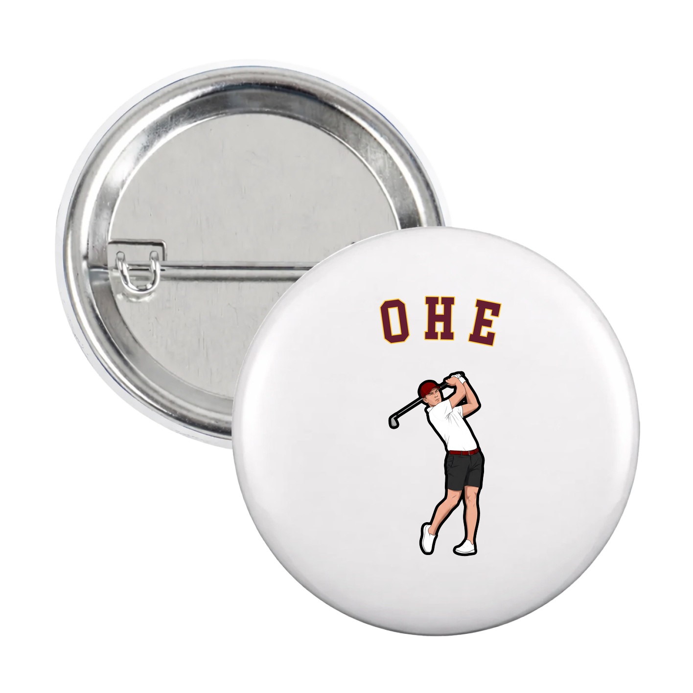 Game Day Button — Shirsey Arch in White
