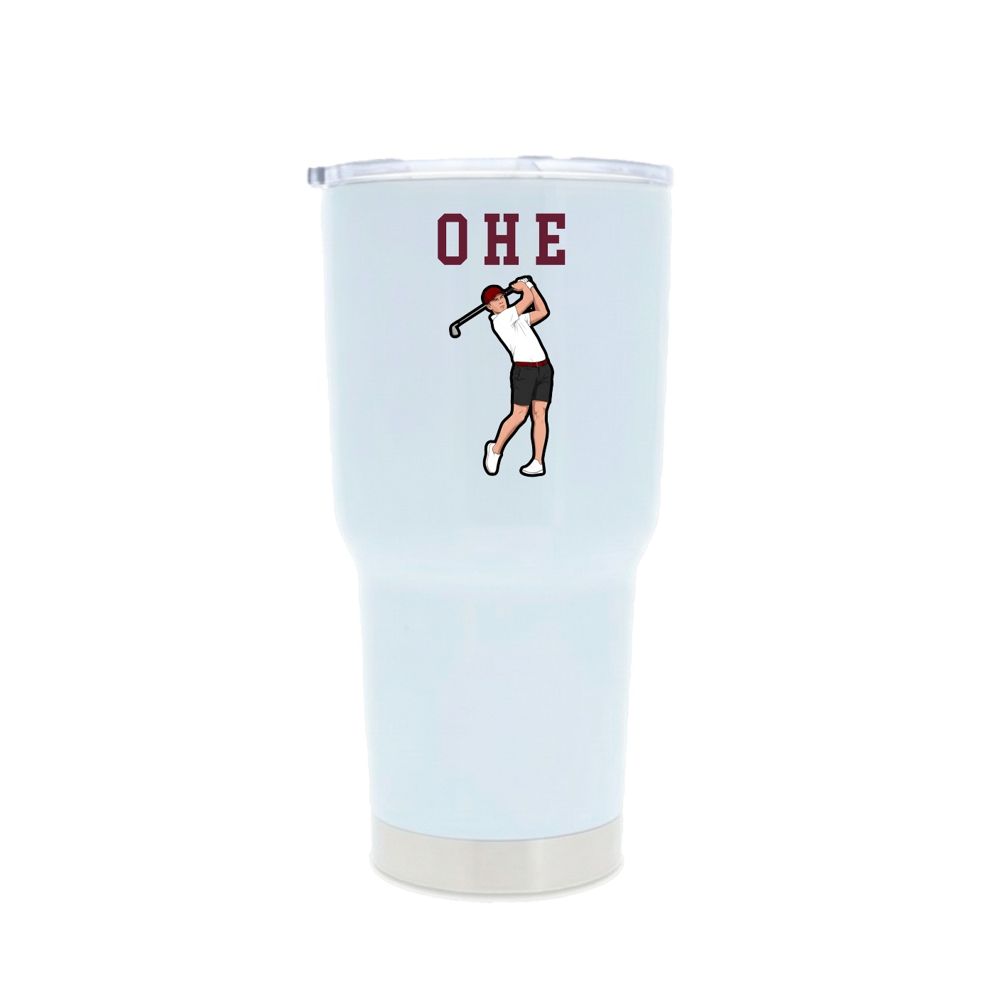 30oz Stainless Steel Tumbler — Shirsey in White