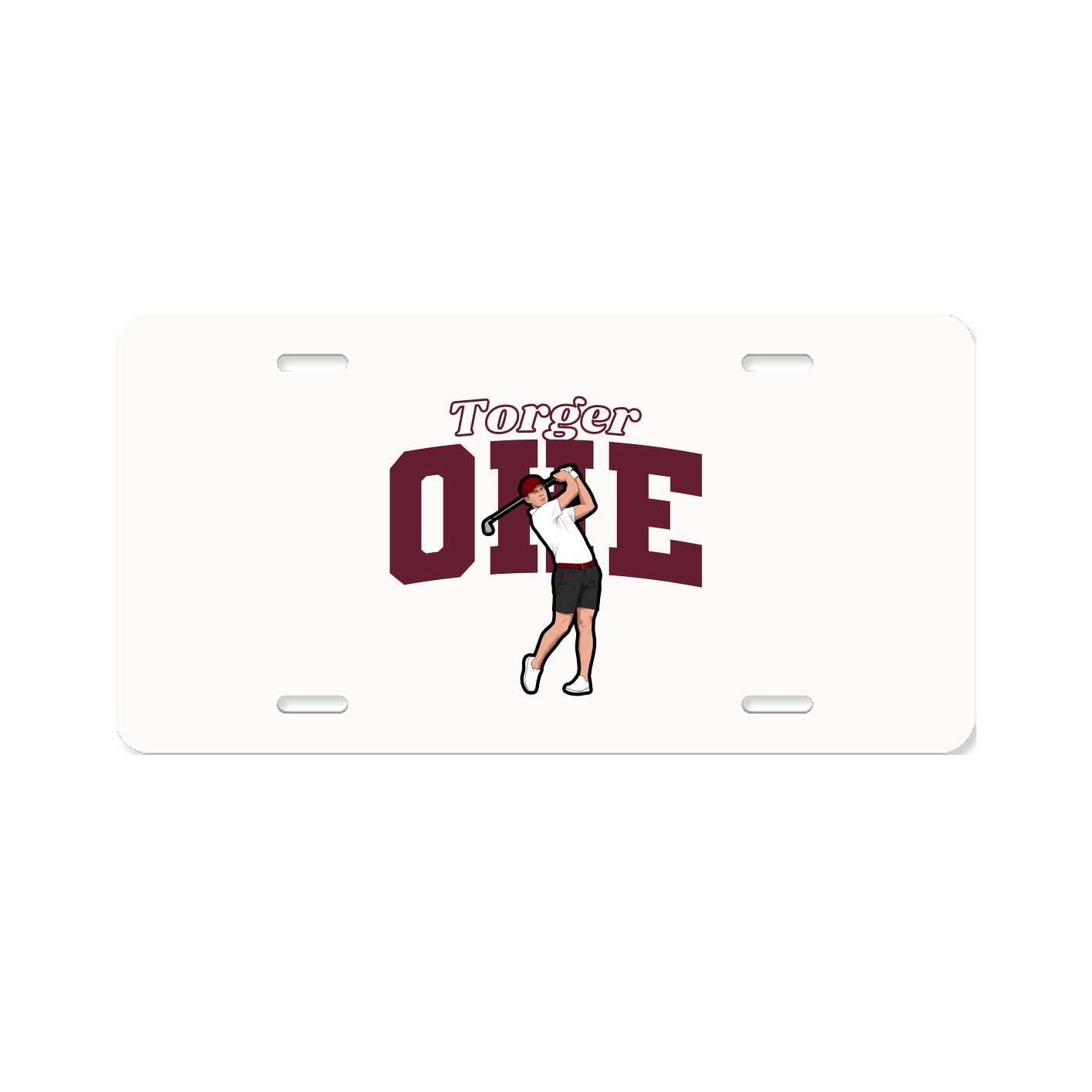 License Plate — Name Arch in Classic