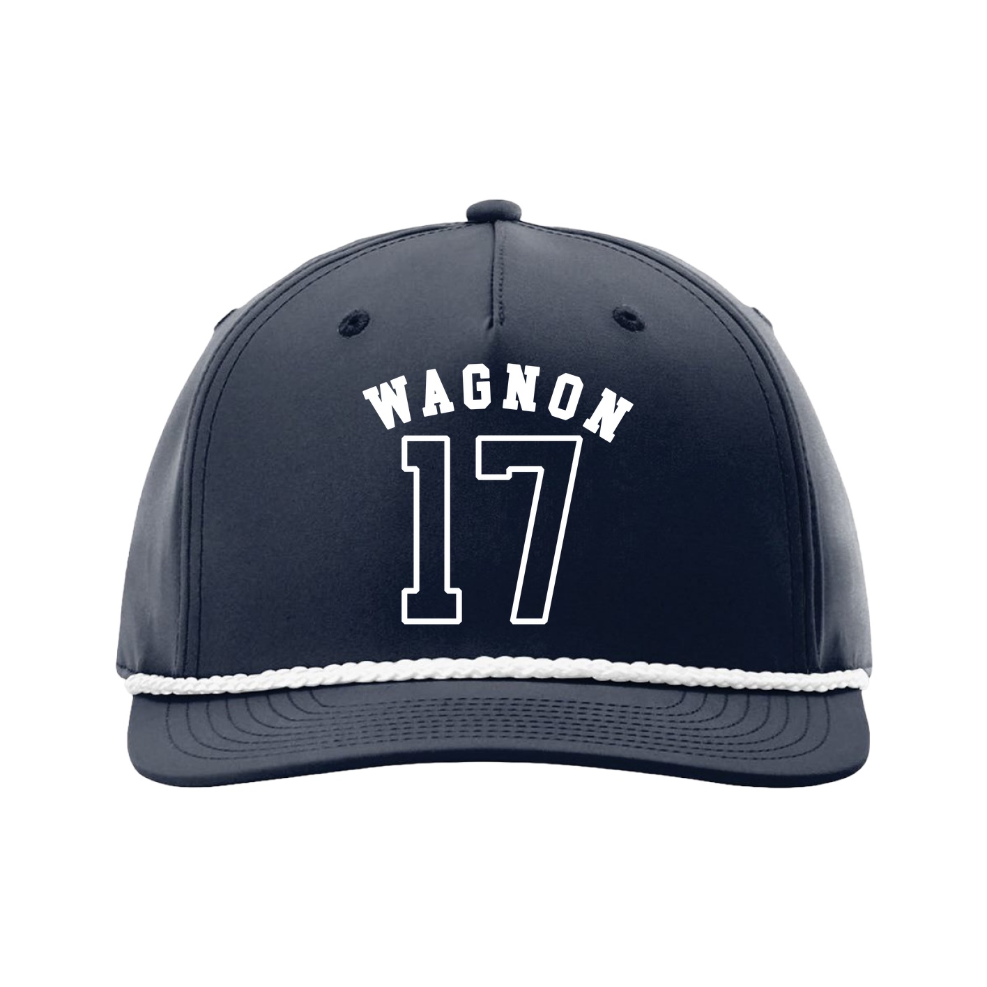 Five-Panel Classic Rope Cap — Shirsey Arch in Navy