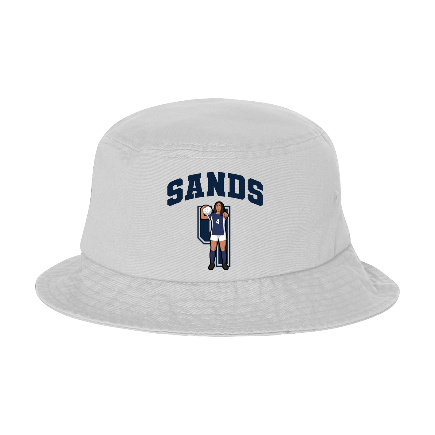 Bucket Cap — Number in White