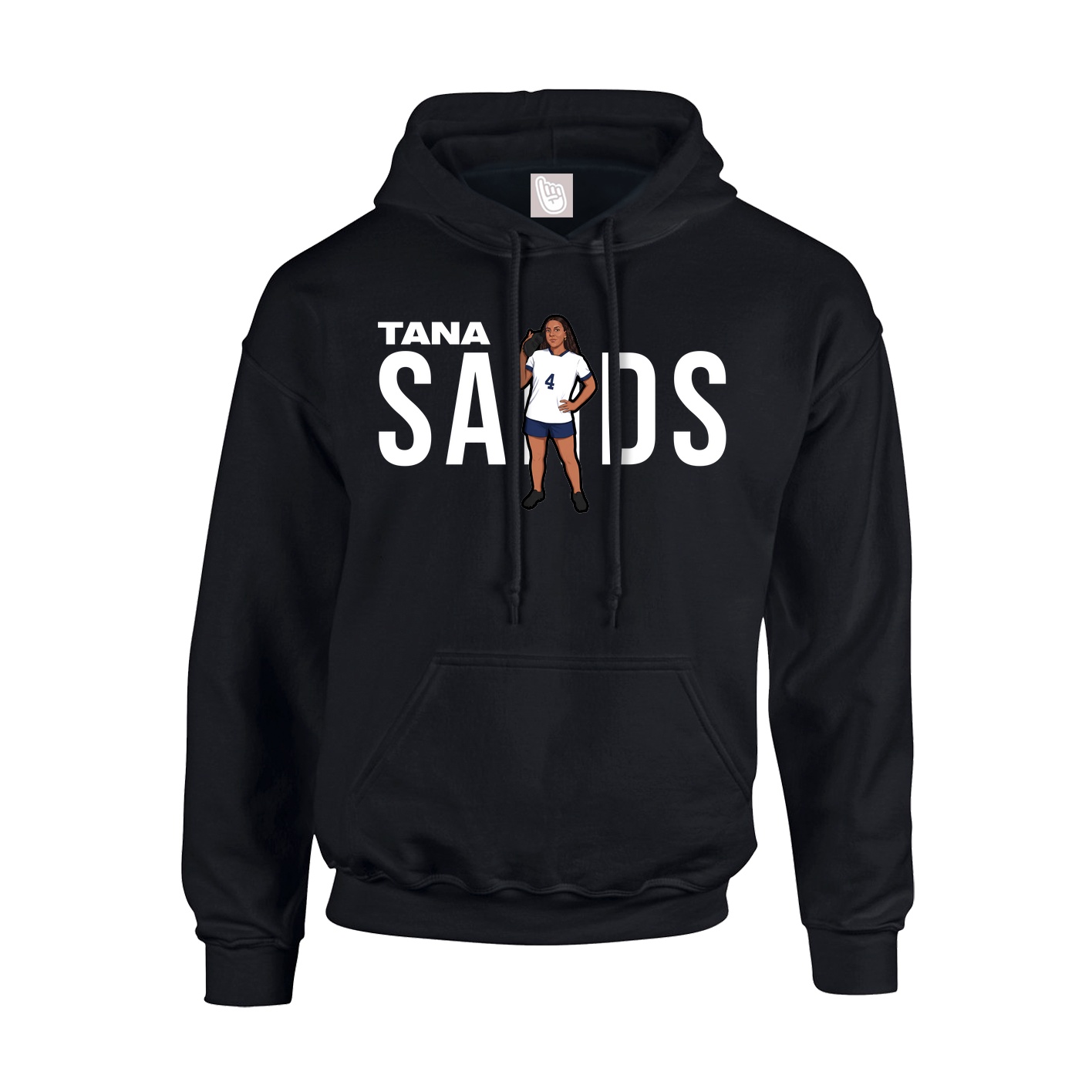 Hoodie — Player Name in Black