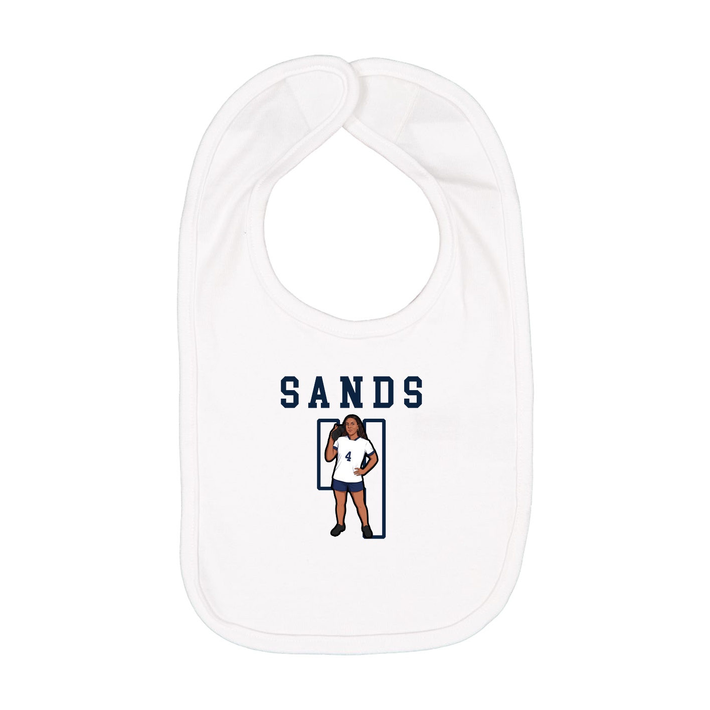 Infant Bib — Shirsey in White