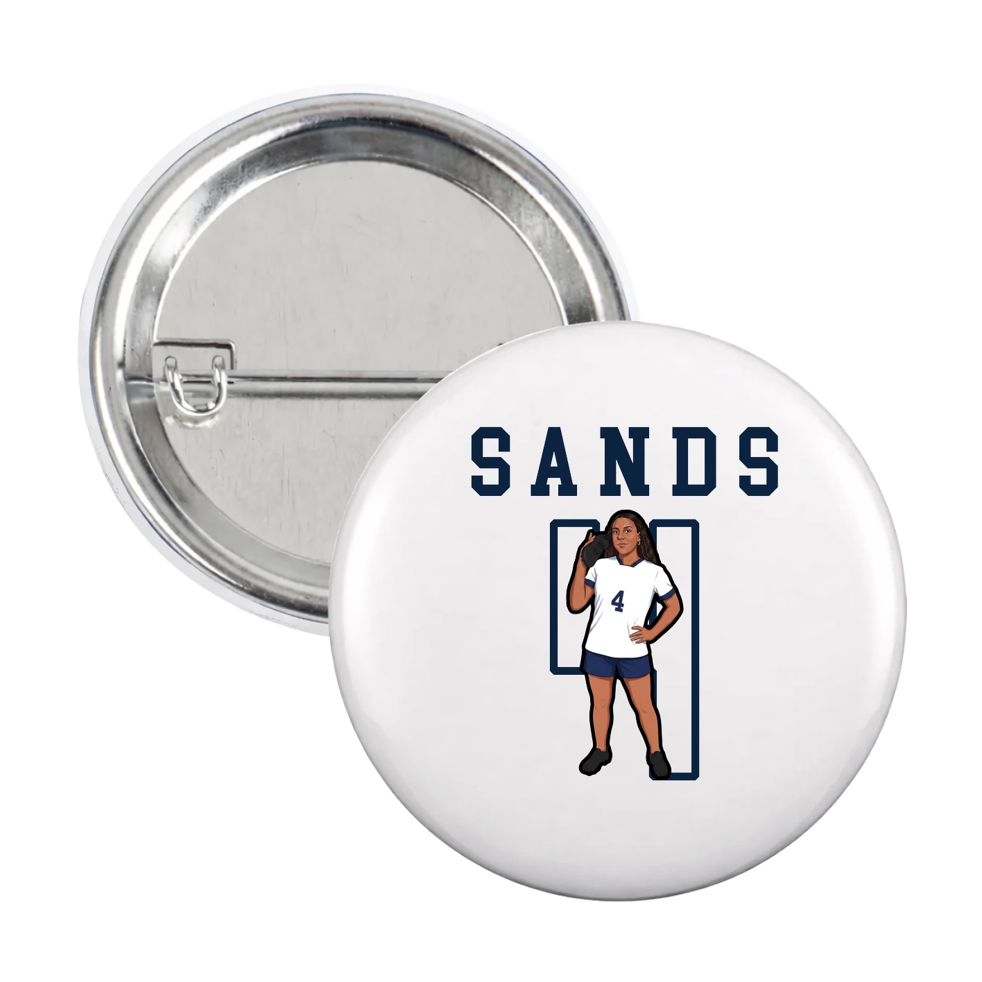 Game Day Button — Shirsey in White