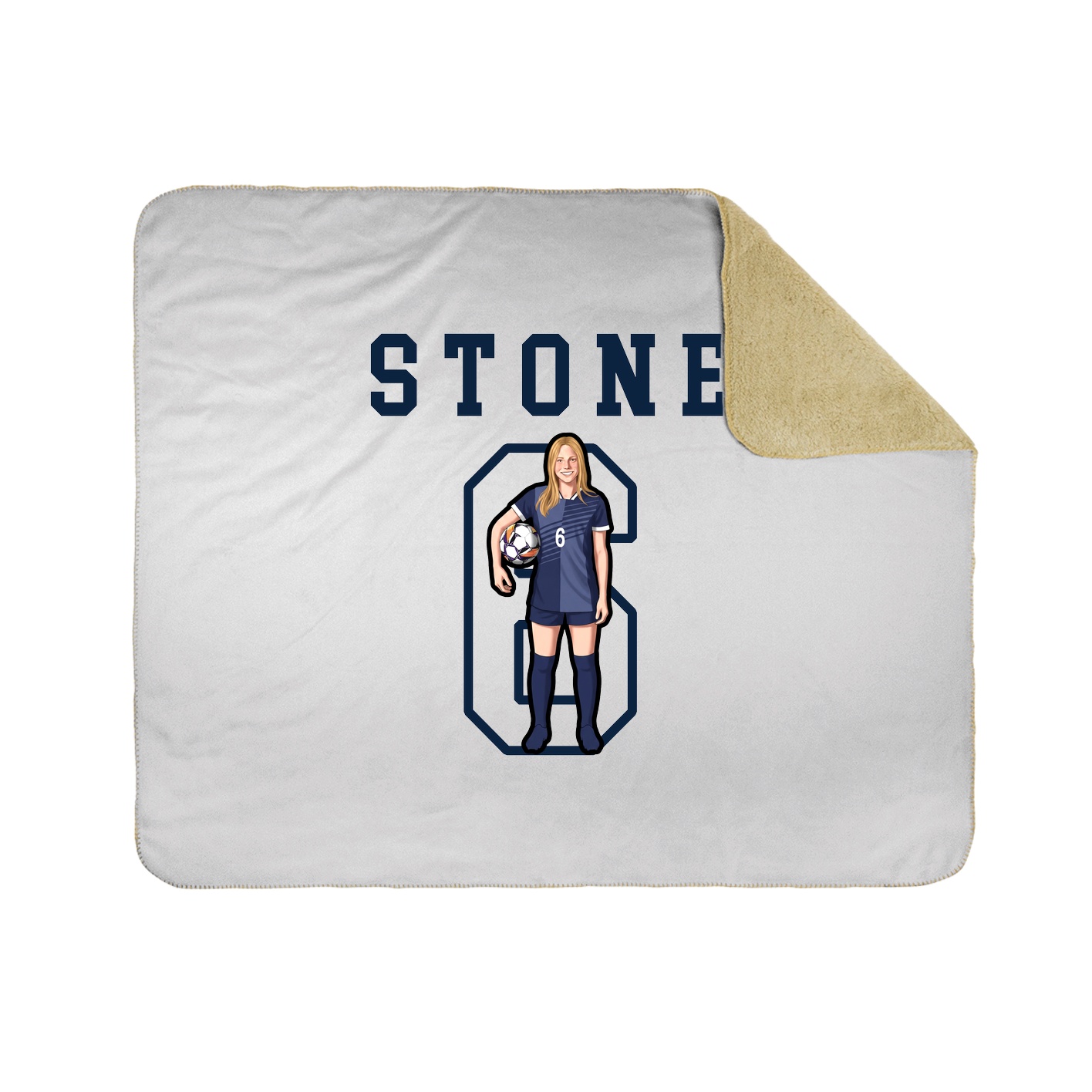 Throw Blanket — Shirsey in White