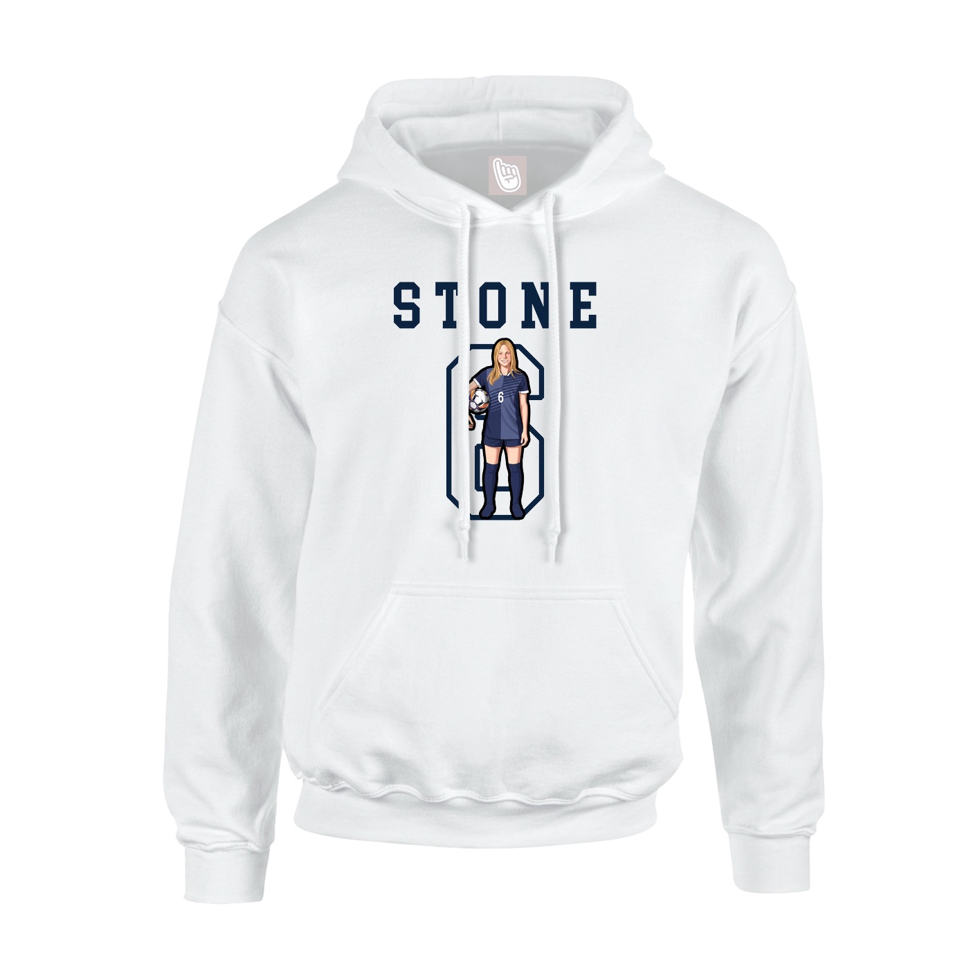 Hoodie — Shirsey in White