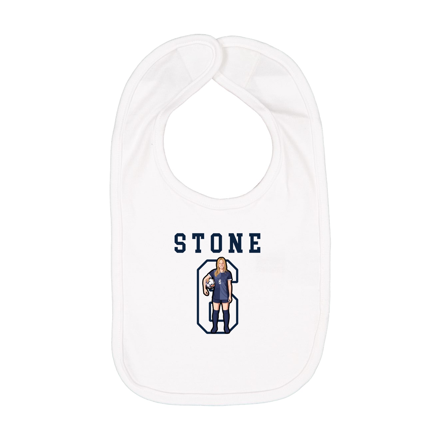 Infant Bib — Shirsey in White