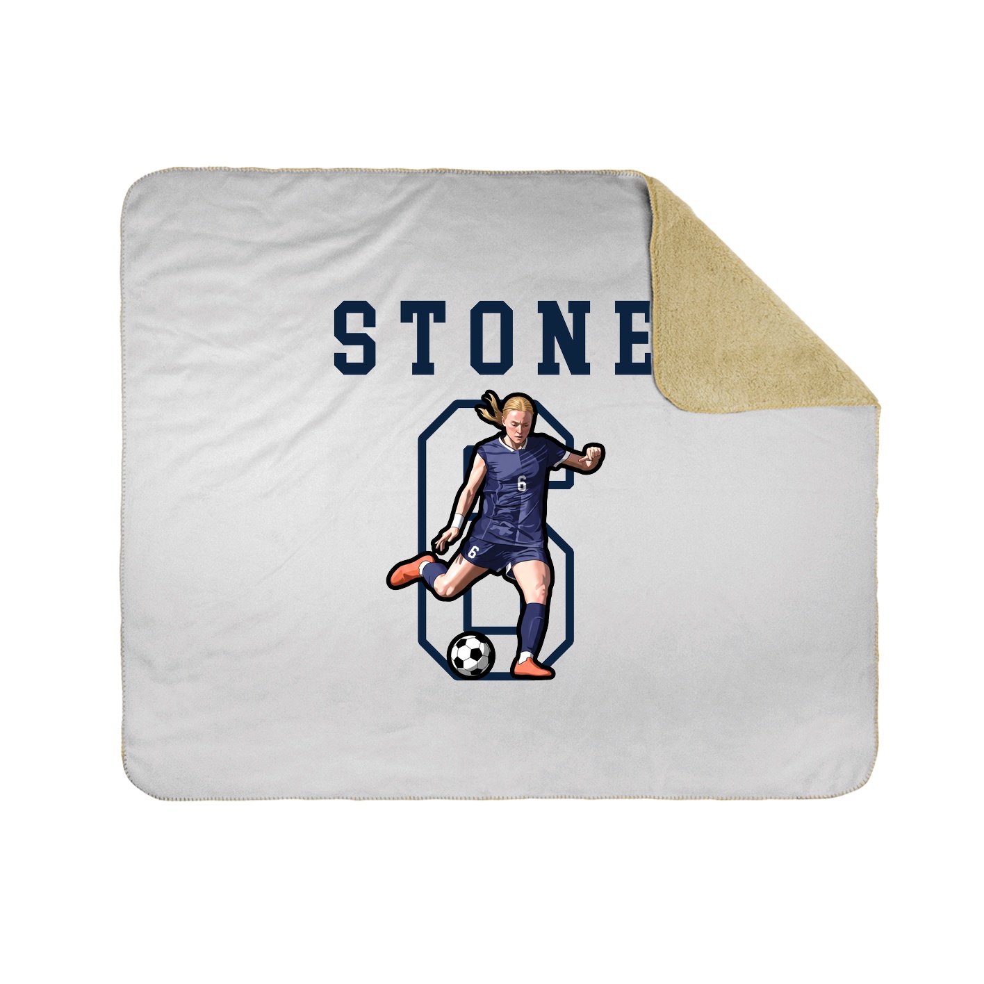 Throw Blanket — Shirsey in White
