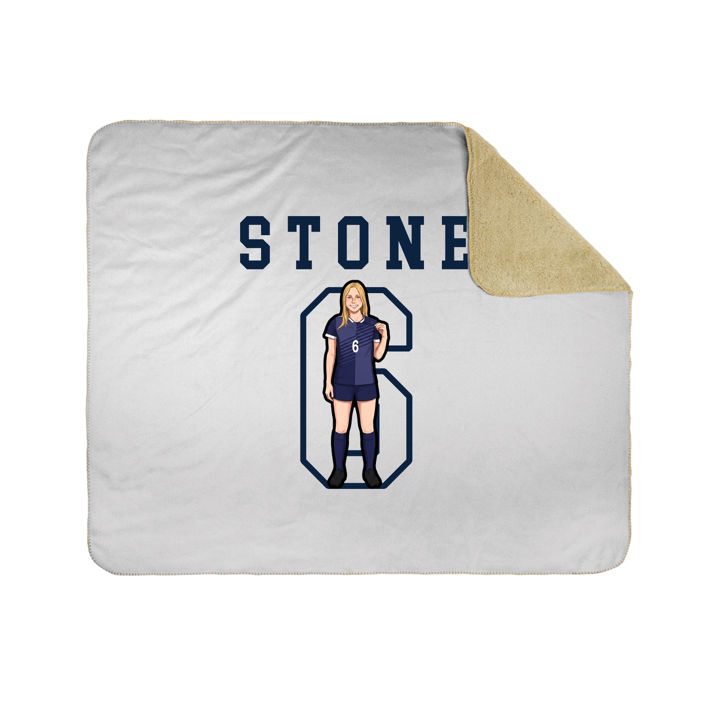 Throw Blanket — Shirsey in White