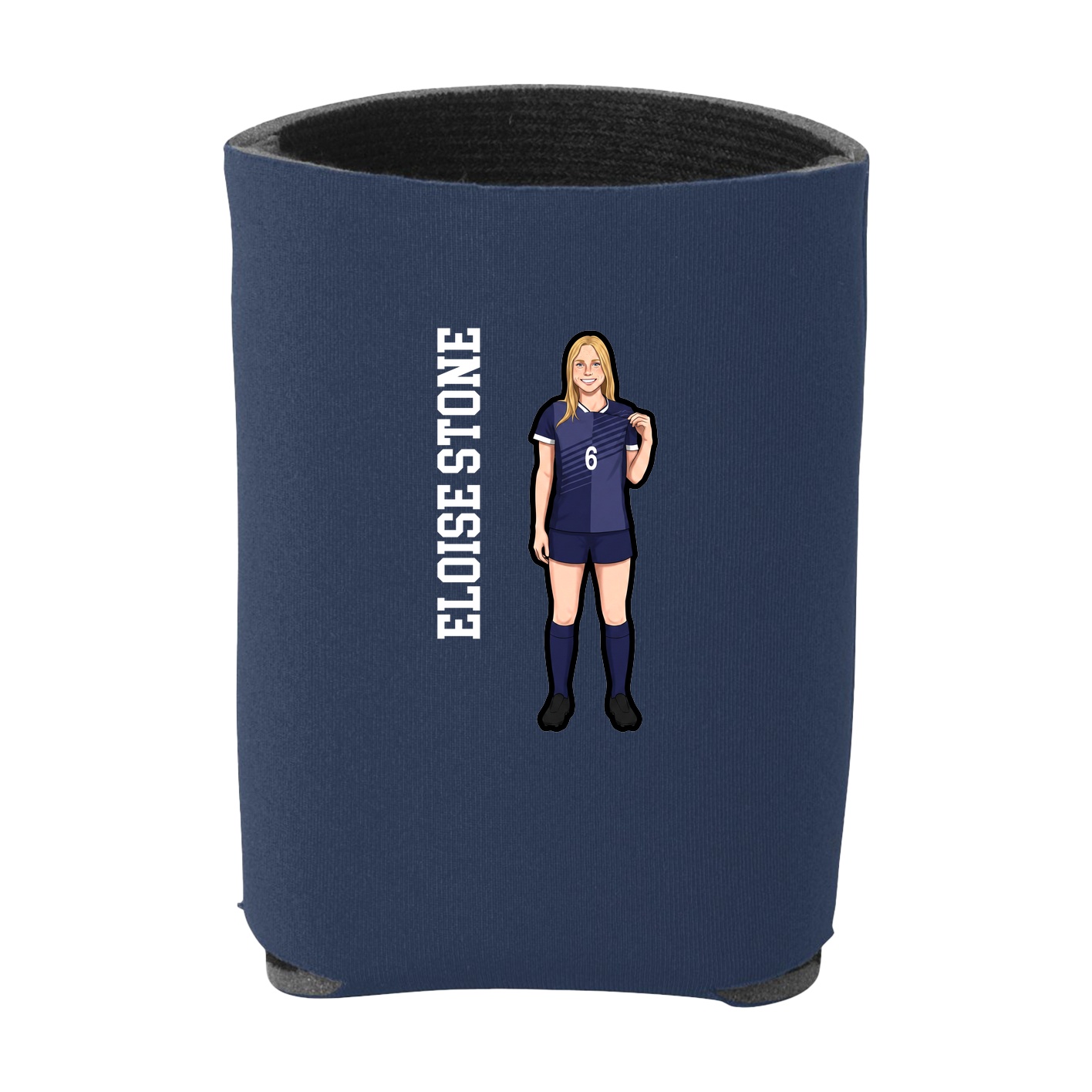 Can Holder — Name Vertical in Navy