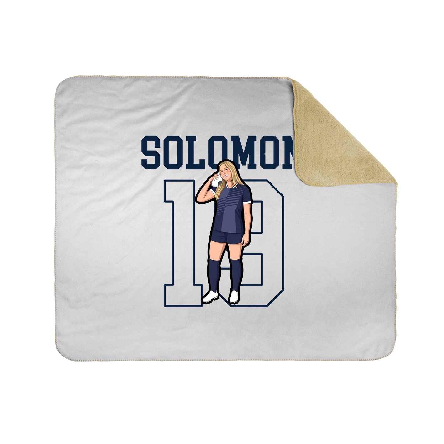 Throw Blanket — Shirsey in White