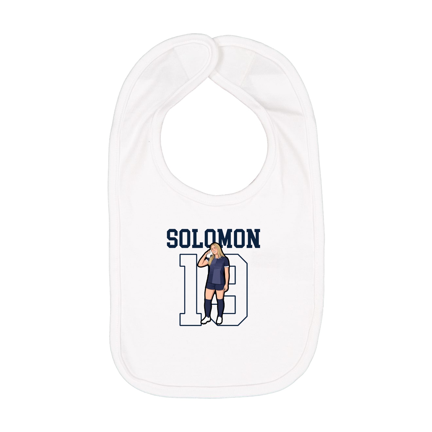 Infant Bib — Shirsey in White