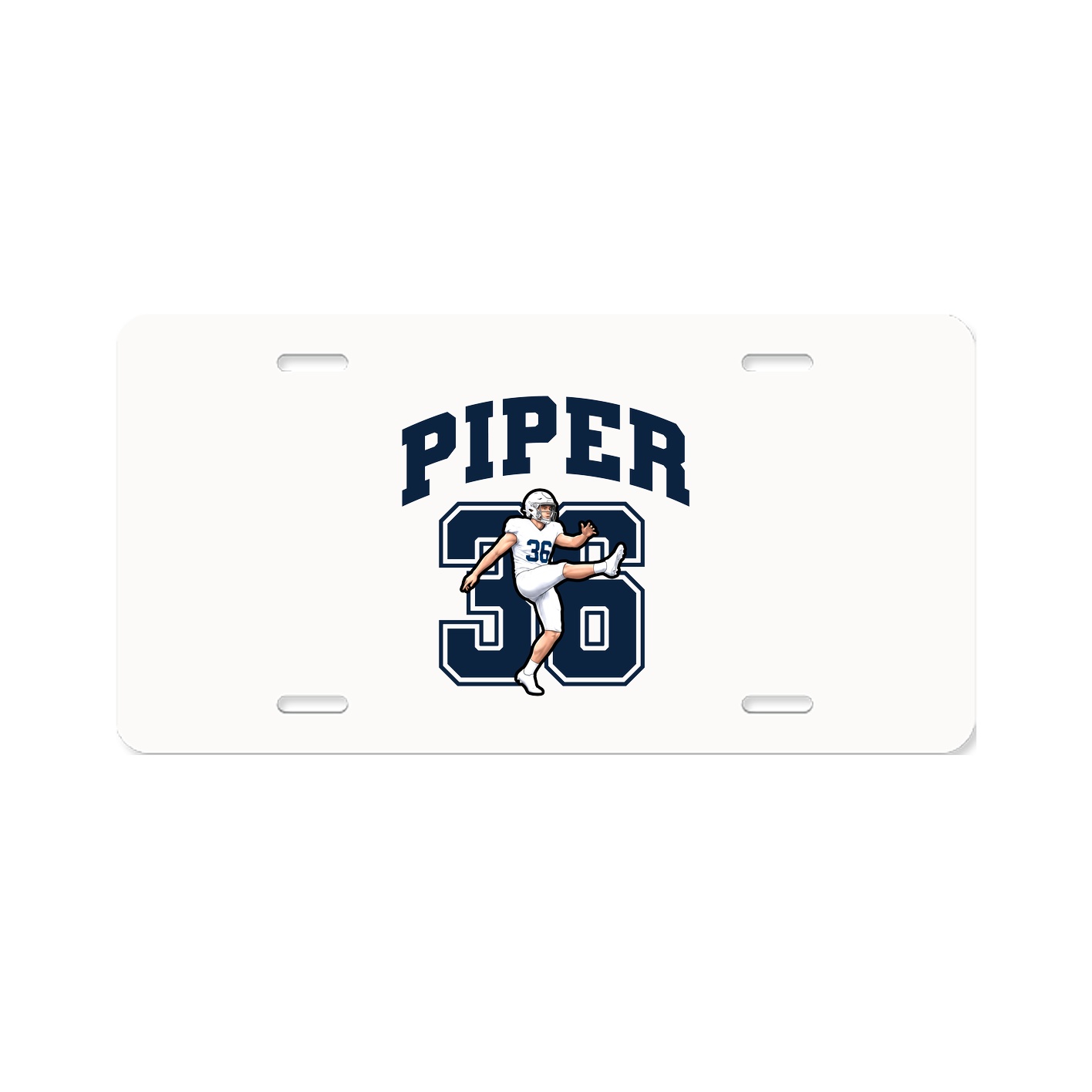 License Plate — Number in Classic