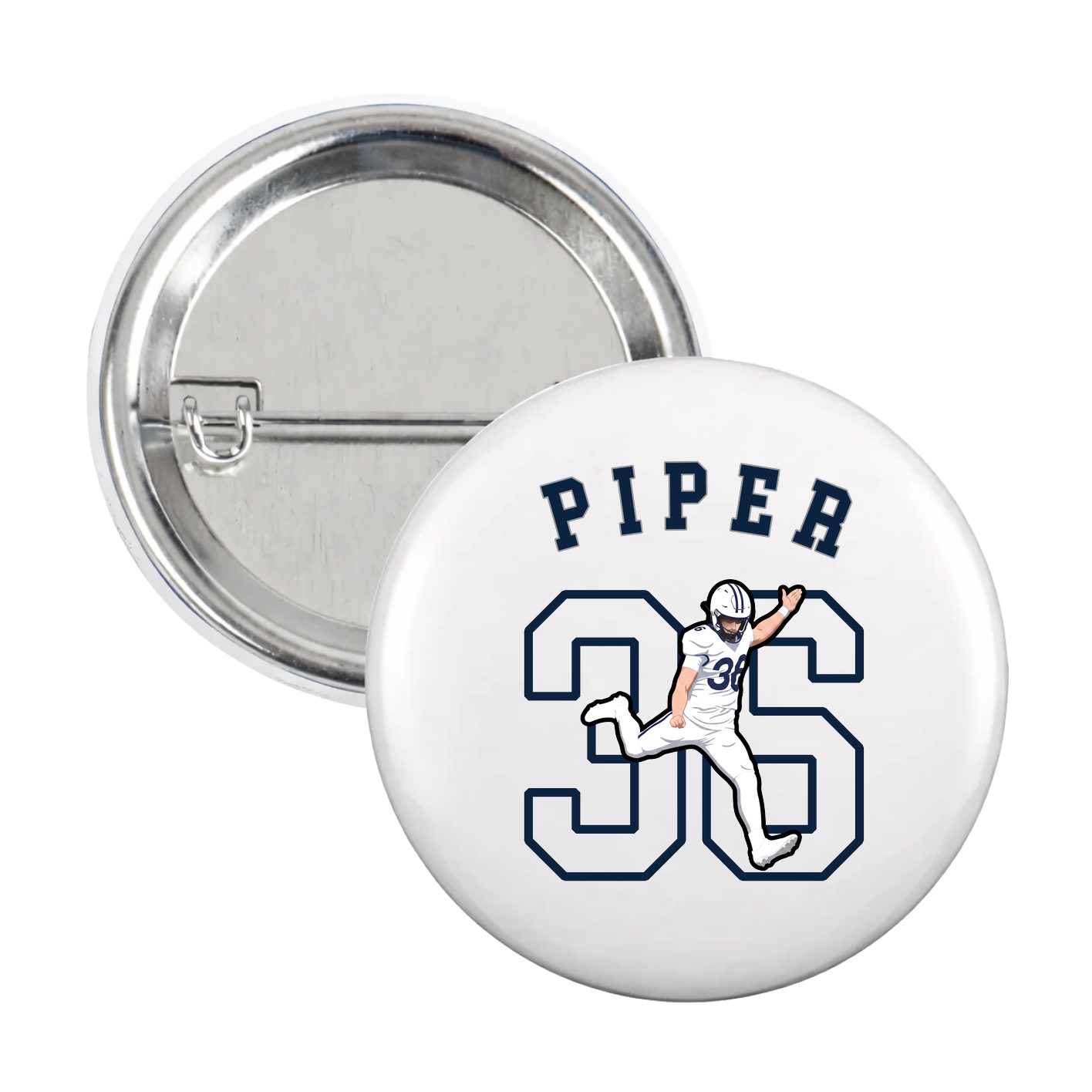 Game Day Button — Shirsey Arch in White