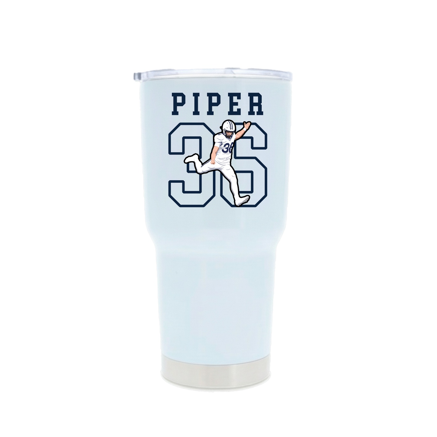 30oz Stainless Steel Tumbler — Shirsey in White