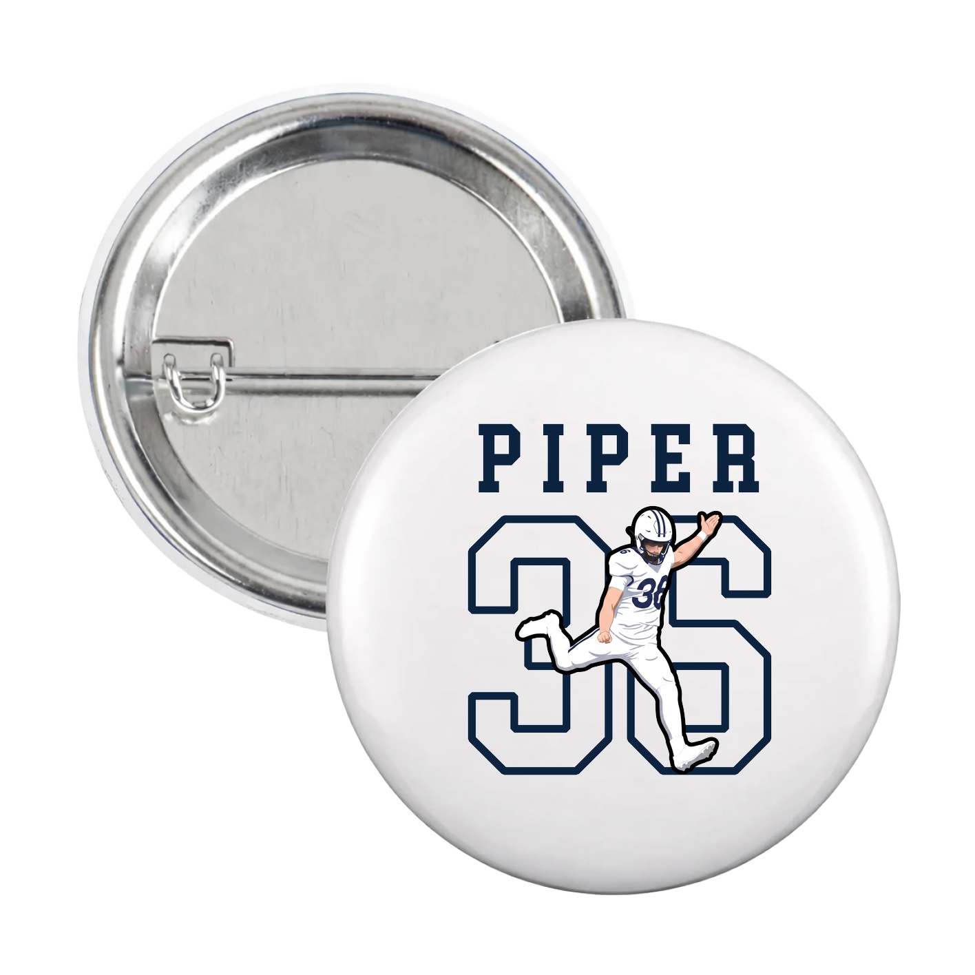 Game Day Button — Shirsey in White