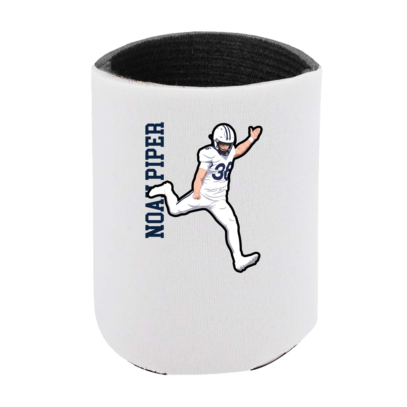 Can Holder — Name Vertical in White