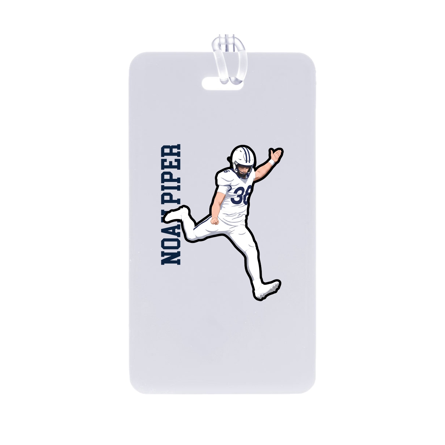 Bag Tag — Name Vertical in Classic