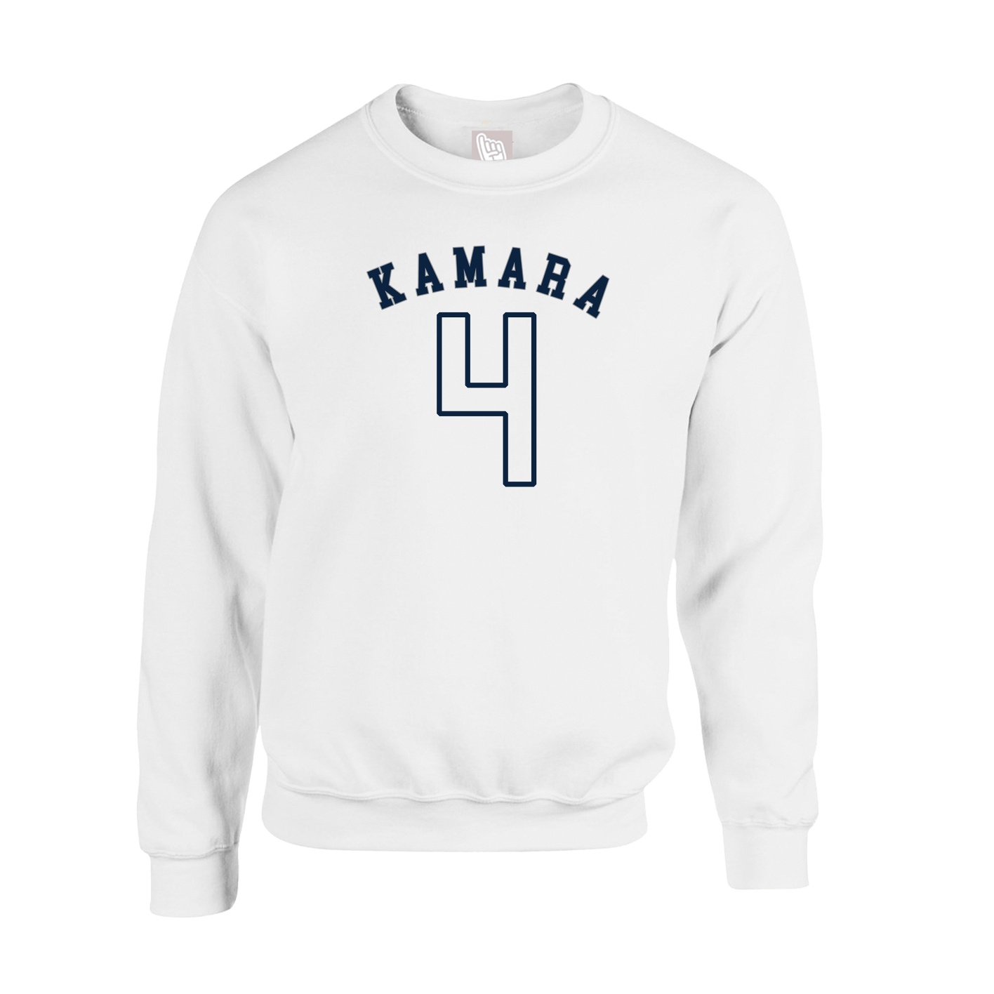 Fleece Crew — Shirsey Arch in White