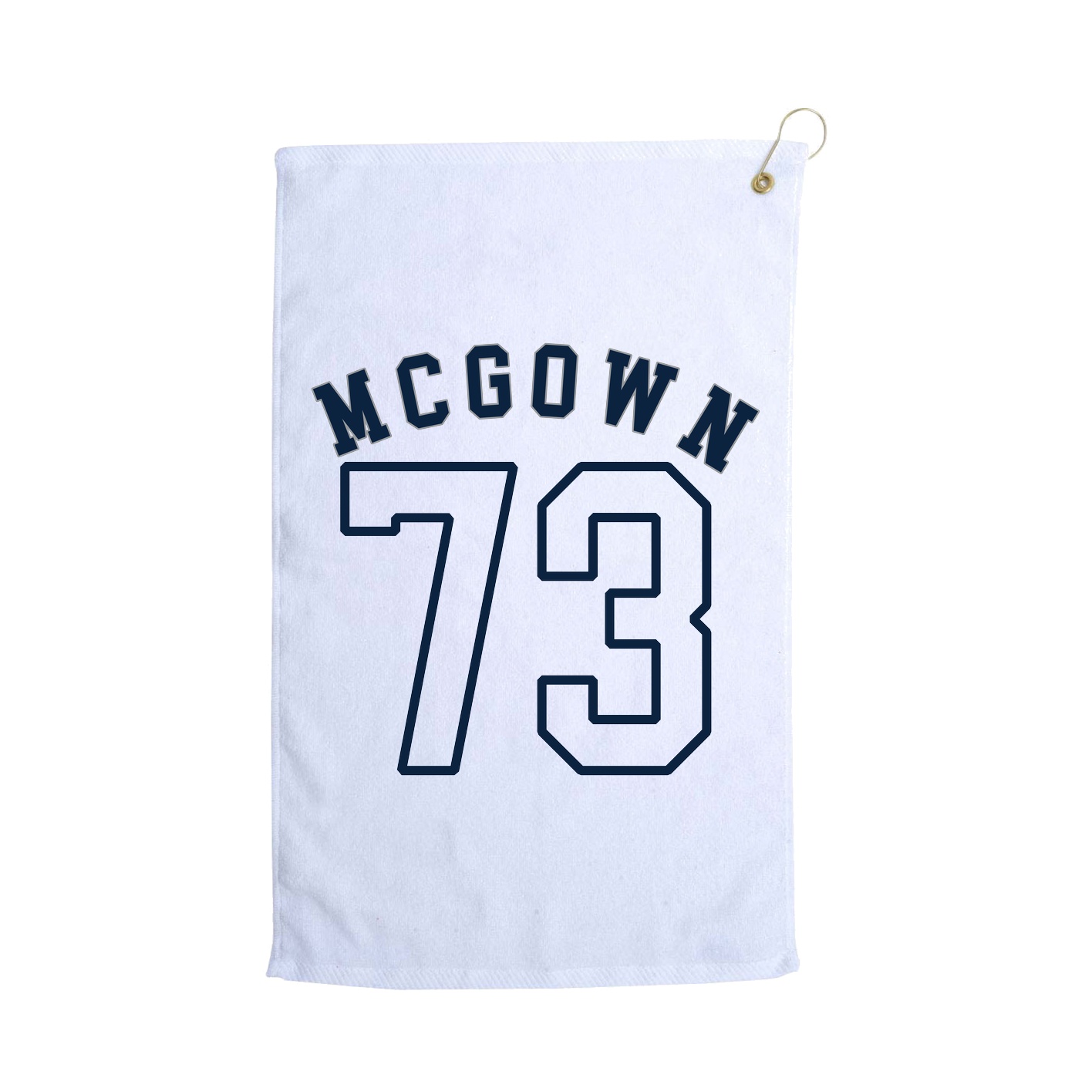 Golf Towel — Shirsey Arch in White