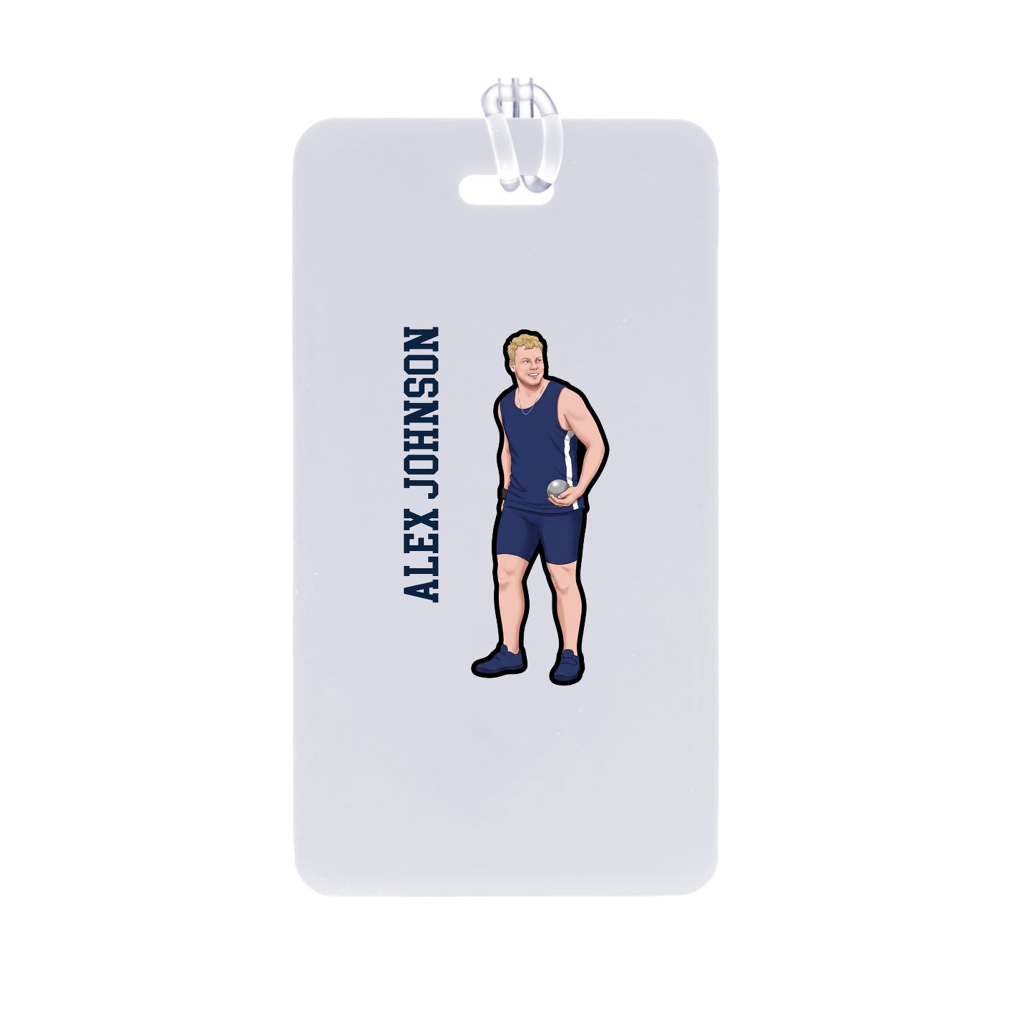 Bag Tag — Name Vertical in Classic