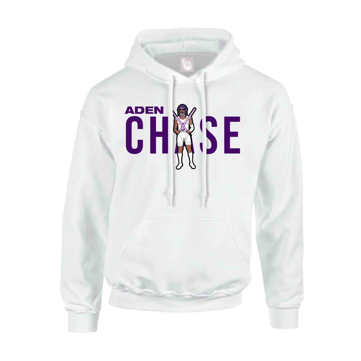 Hoodie — Player Name in White