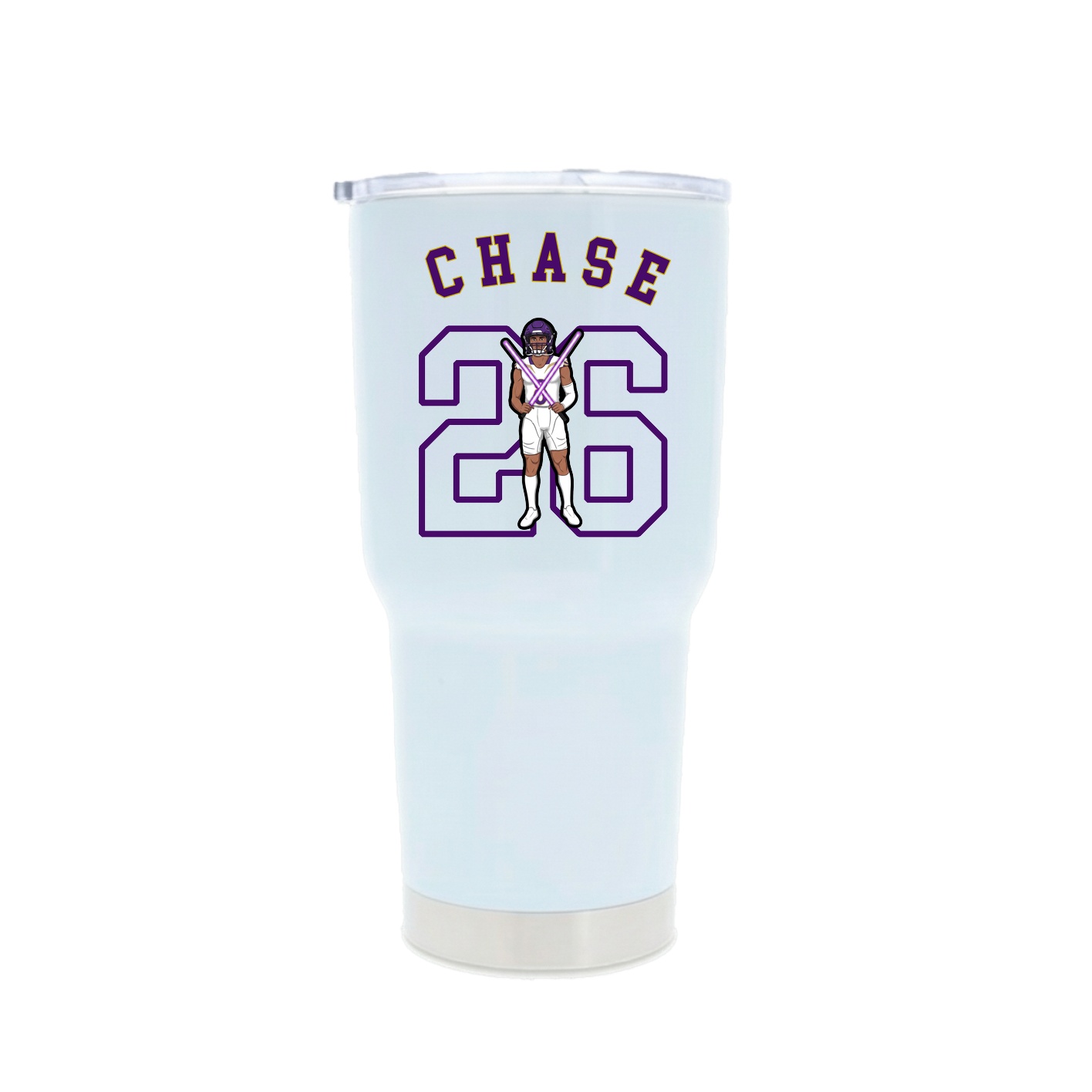 30oz Stainless Steel Tumbler — Shirsey Arch in White