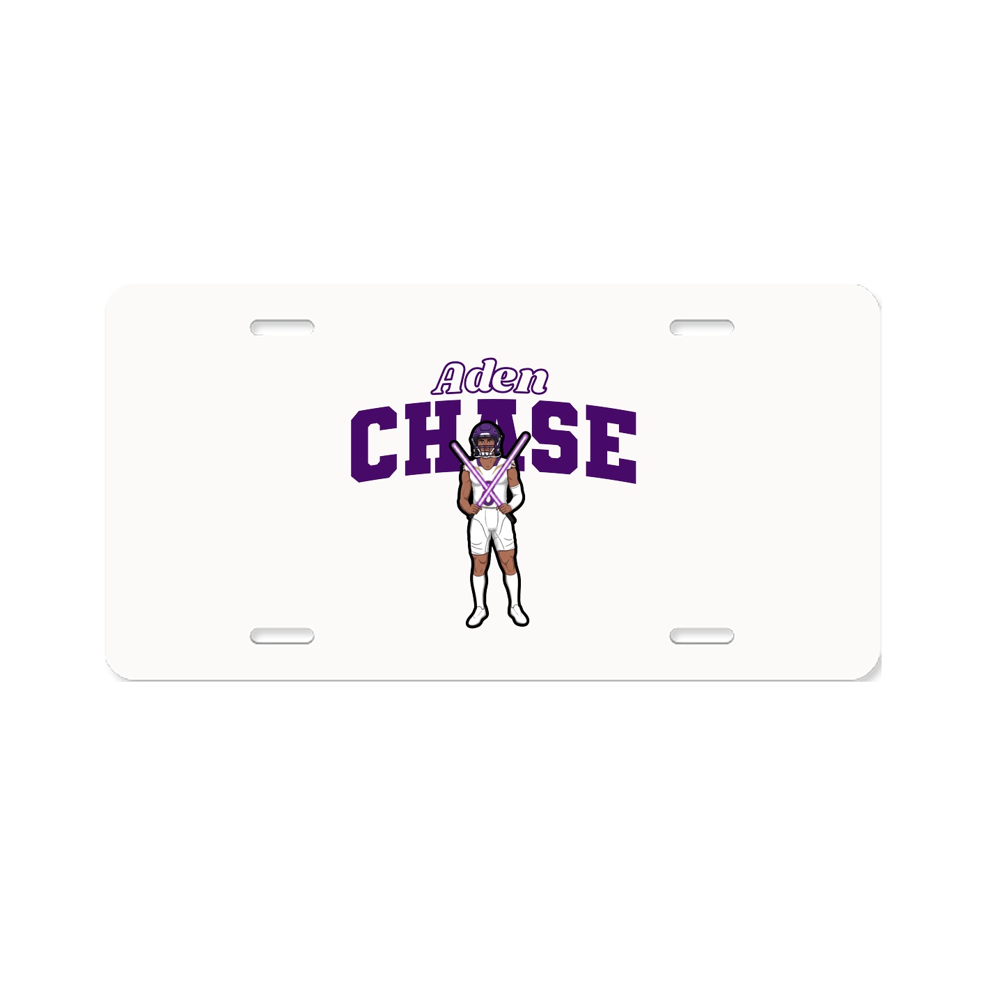 License Plate — Name Arch in Classic