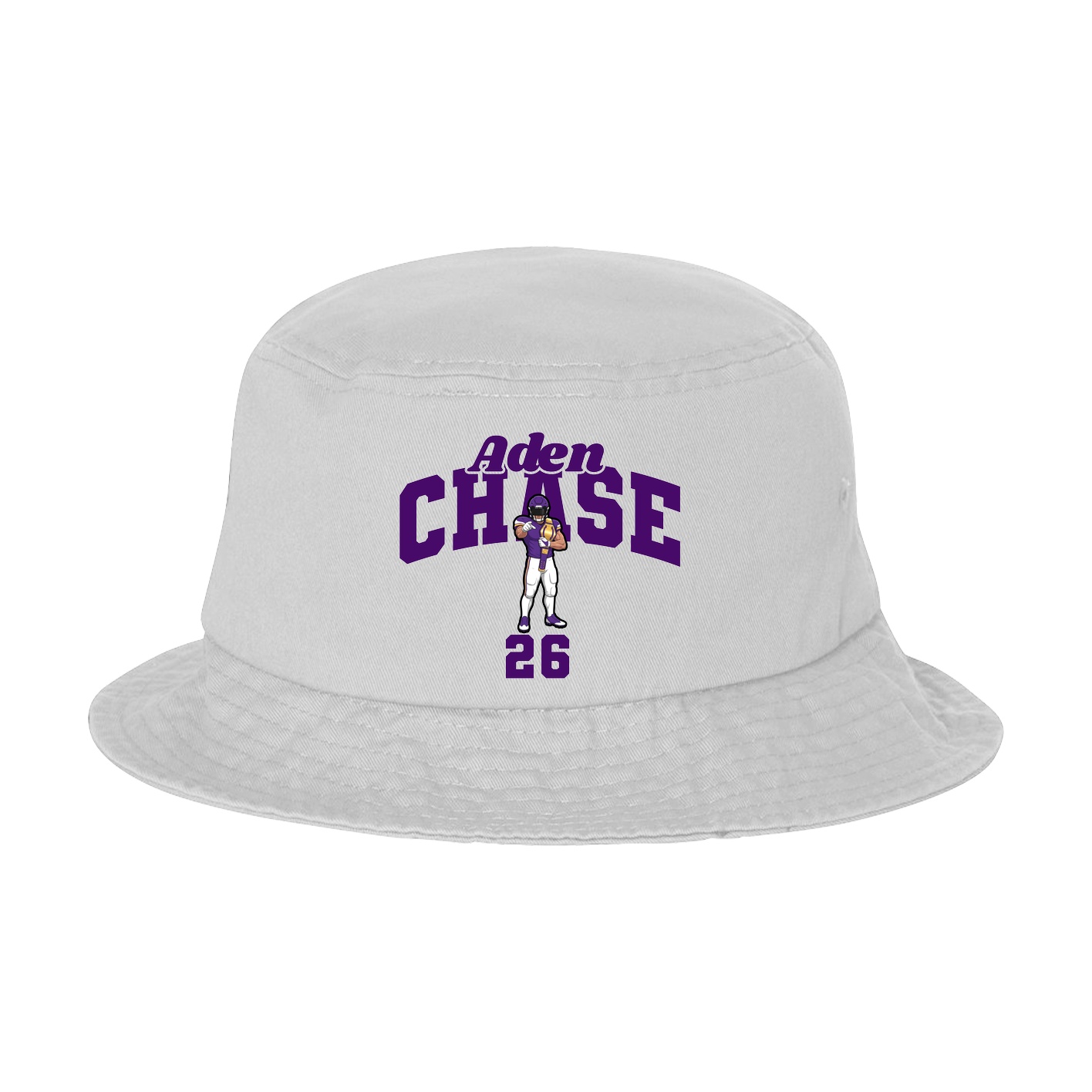 Bucket Cap — Signature Arch in White