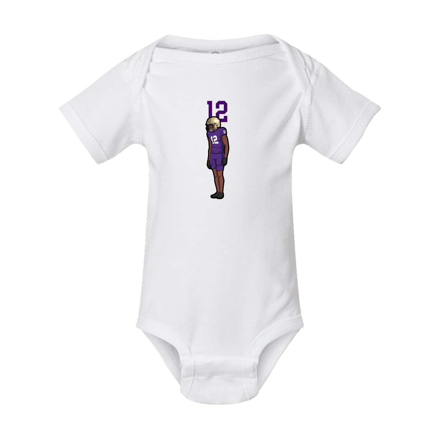 Baby Onesie — Number Top in White