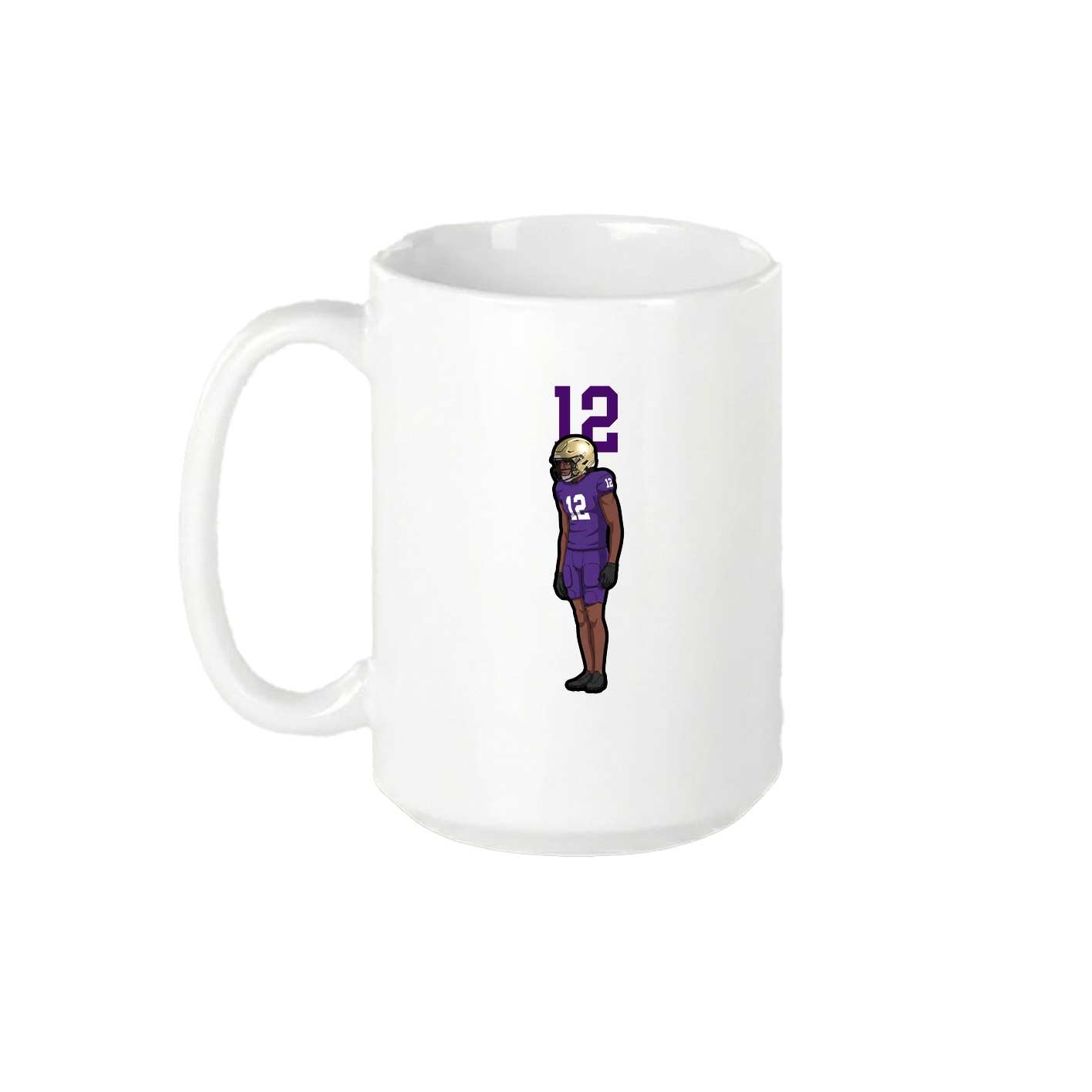 15oz Coffee Mug — Number Top in White