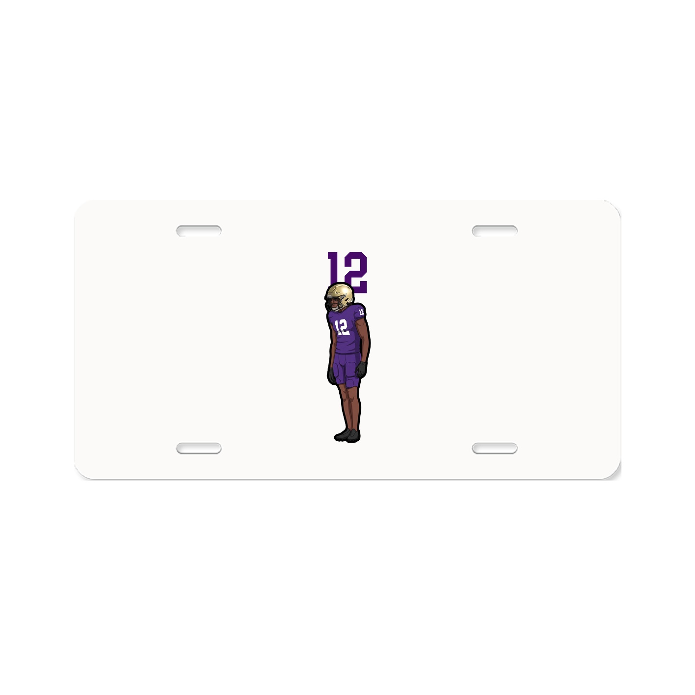 License Plate — Number Top in Classic
