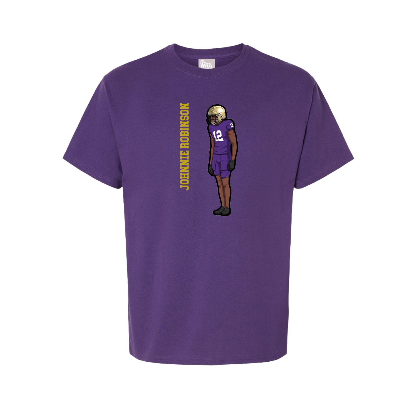 Tee — Name Vertical in Purple