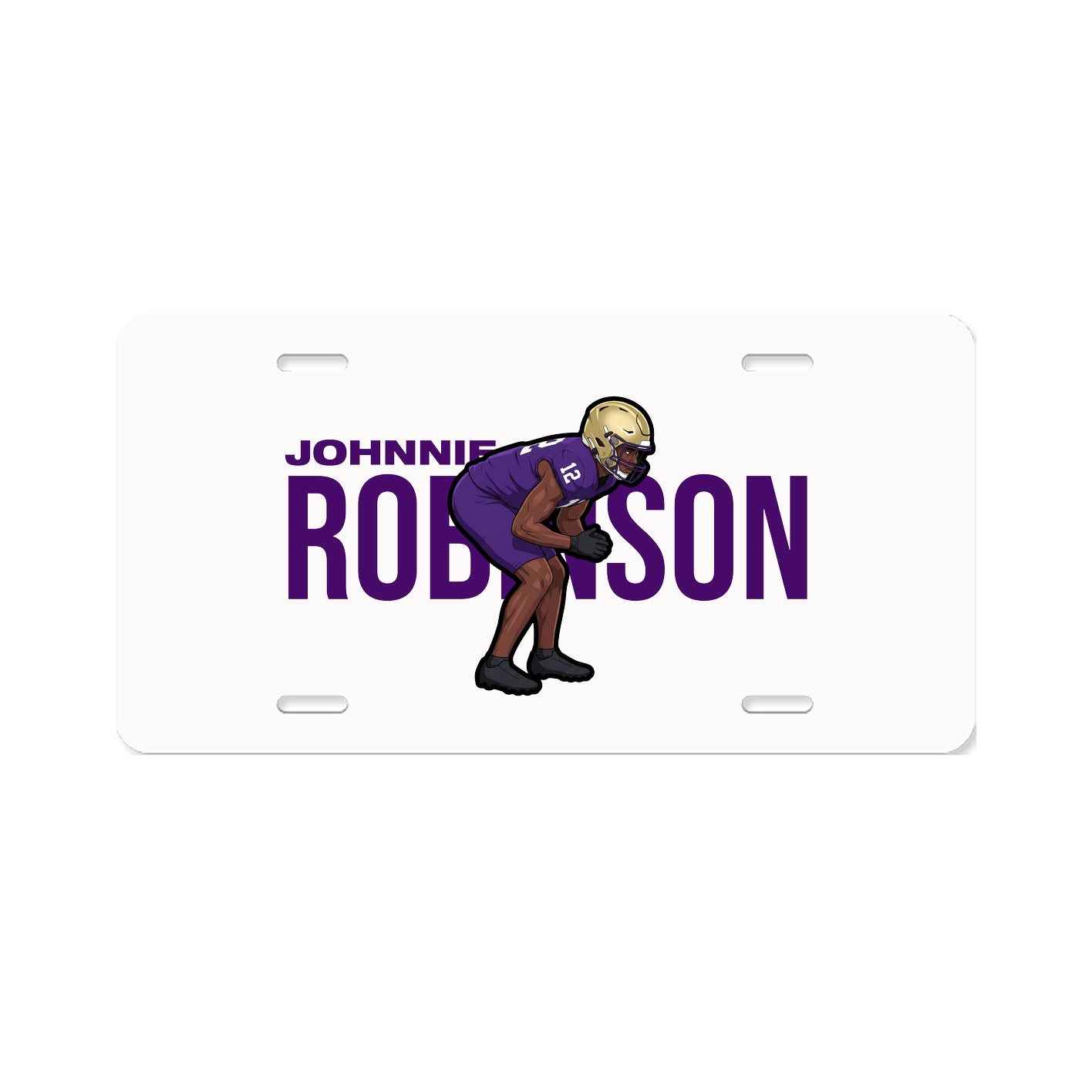 License Plate — Player Name in Classic