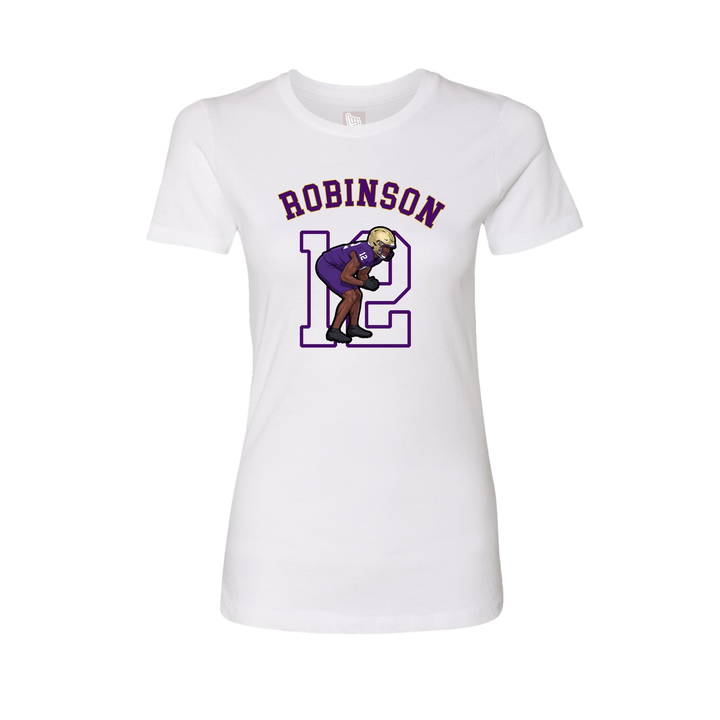 Fitted Women's Tee — Shirsey Arch in White