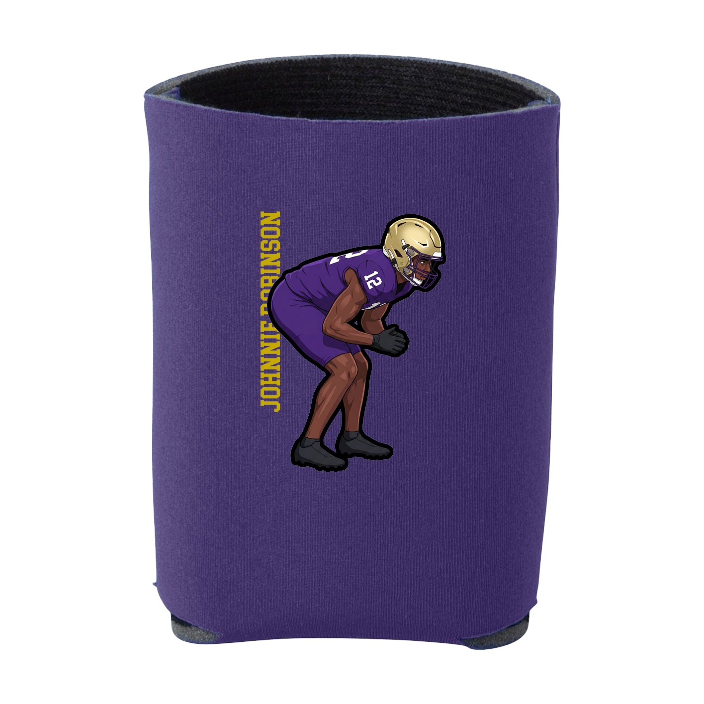 Can Holder — Name Vertical in Purple