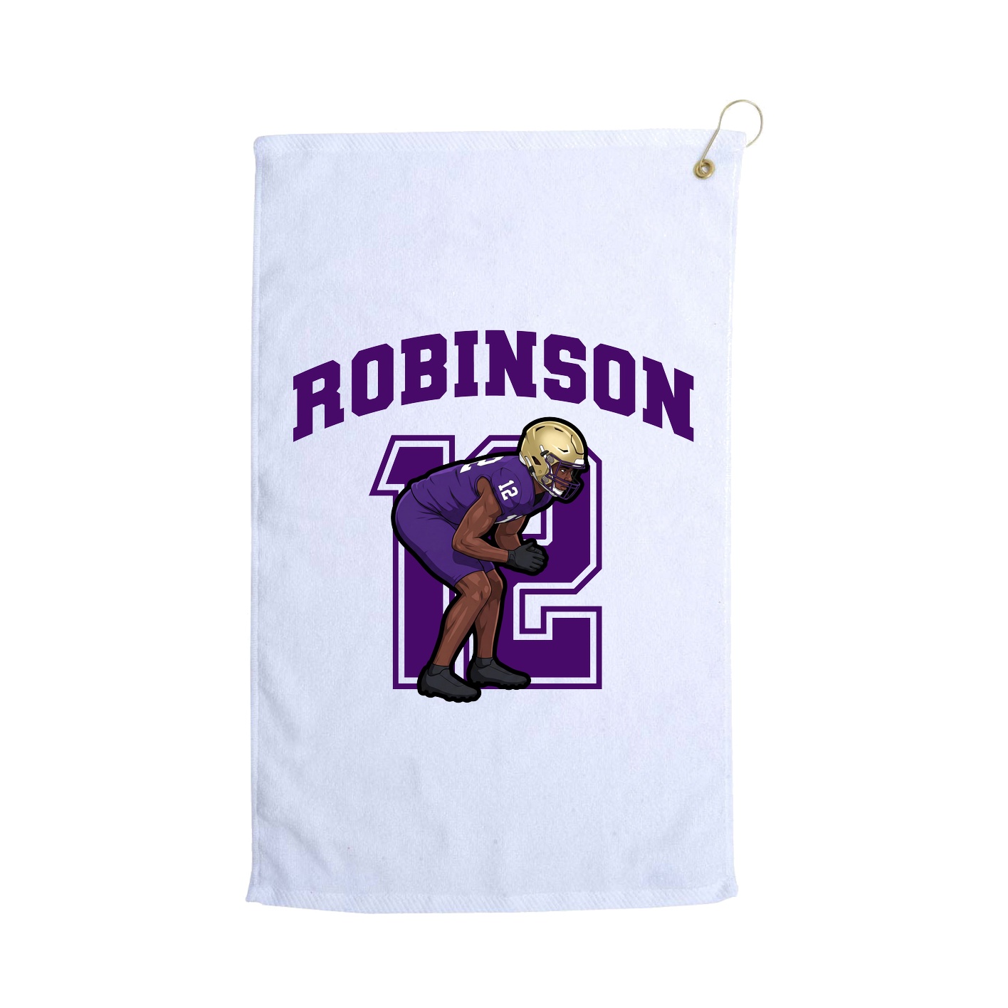Golf Towel — Number in White