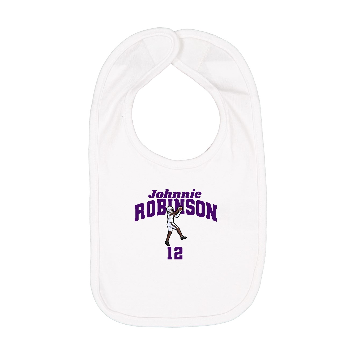 Infant Bib — Signature Arch in White