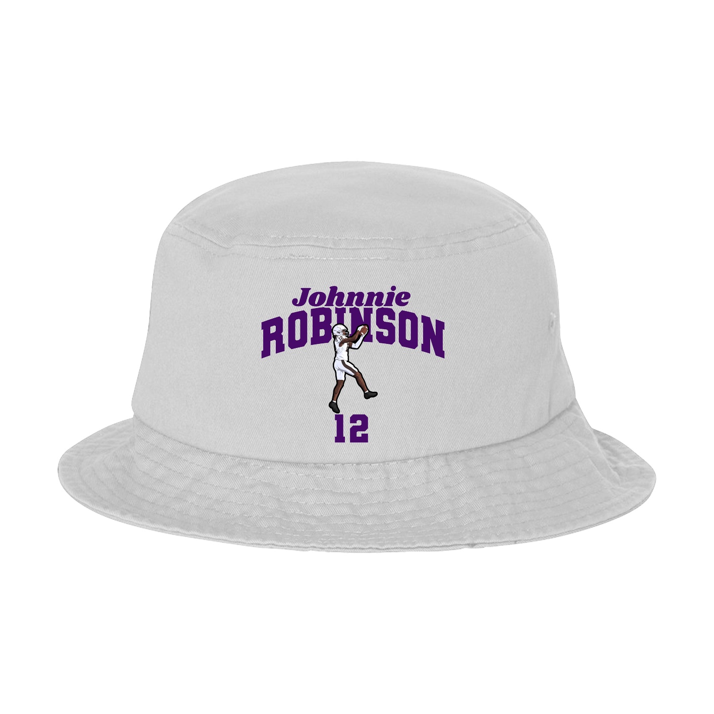 Bucket Cap — Signature Arch in White