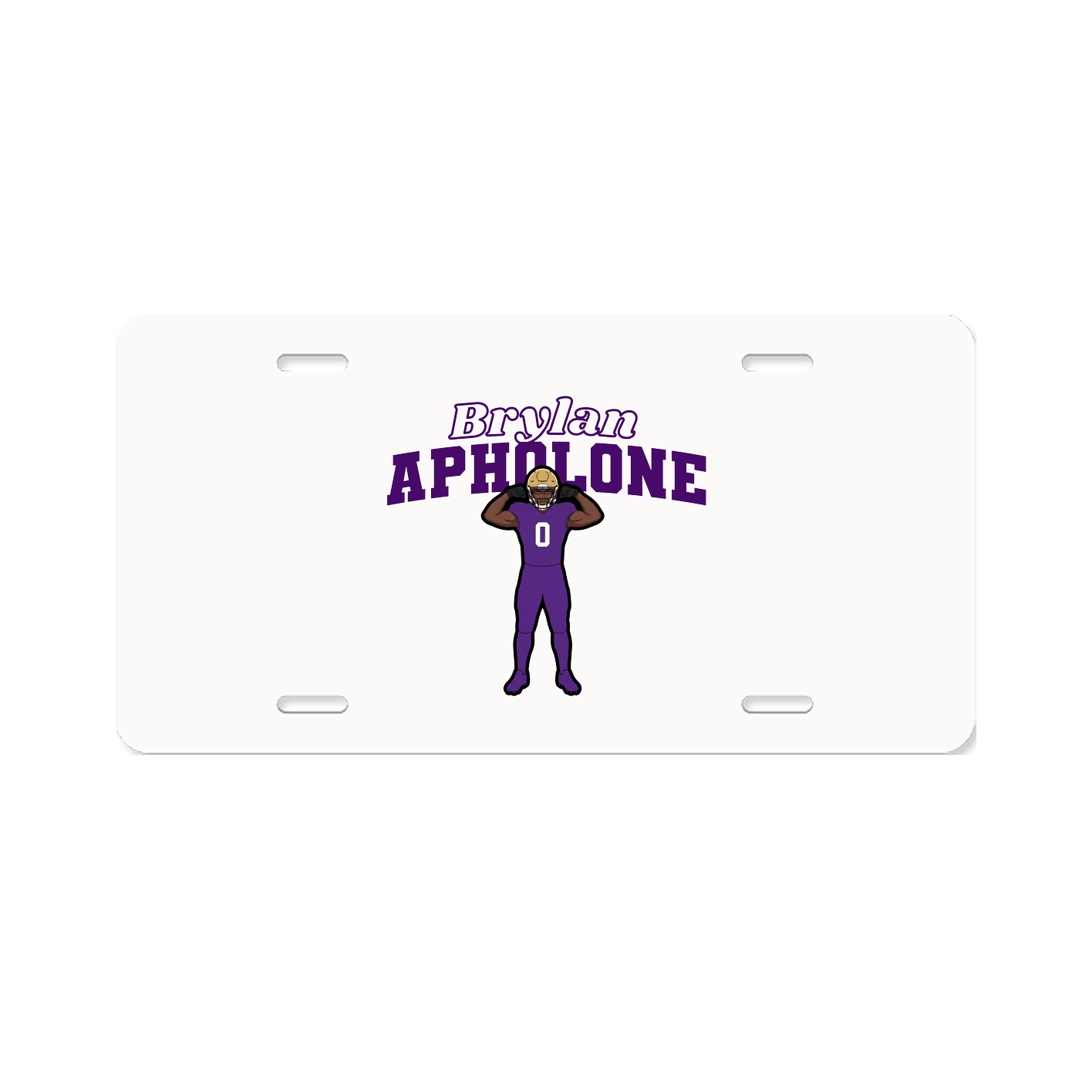 License Plate — Name Arch in Classic