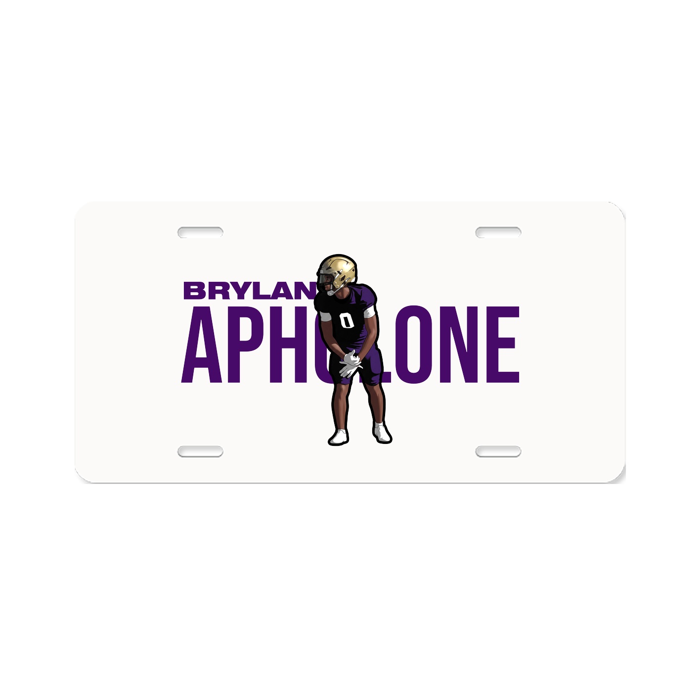 License Plate — Player Name in Classic