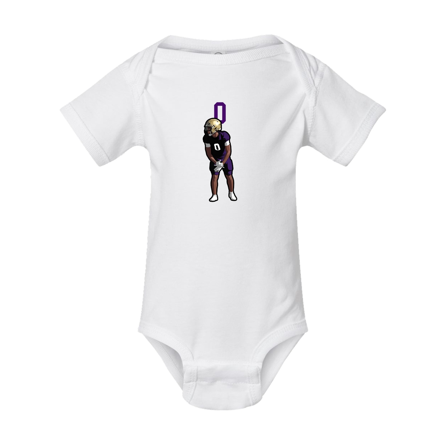 Baby Onesie — Number Top in White