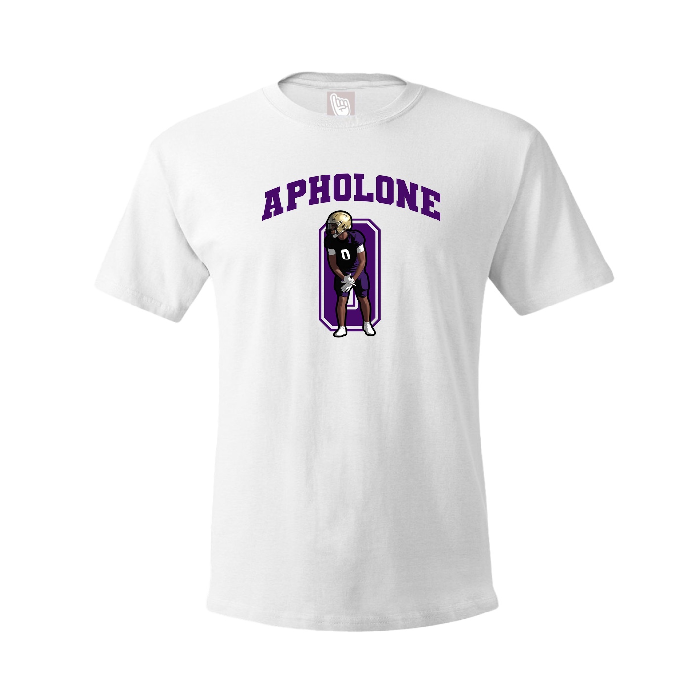 Youth Tee — Number in White