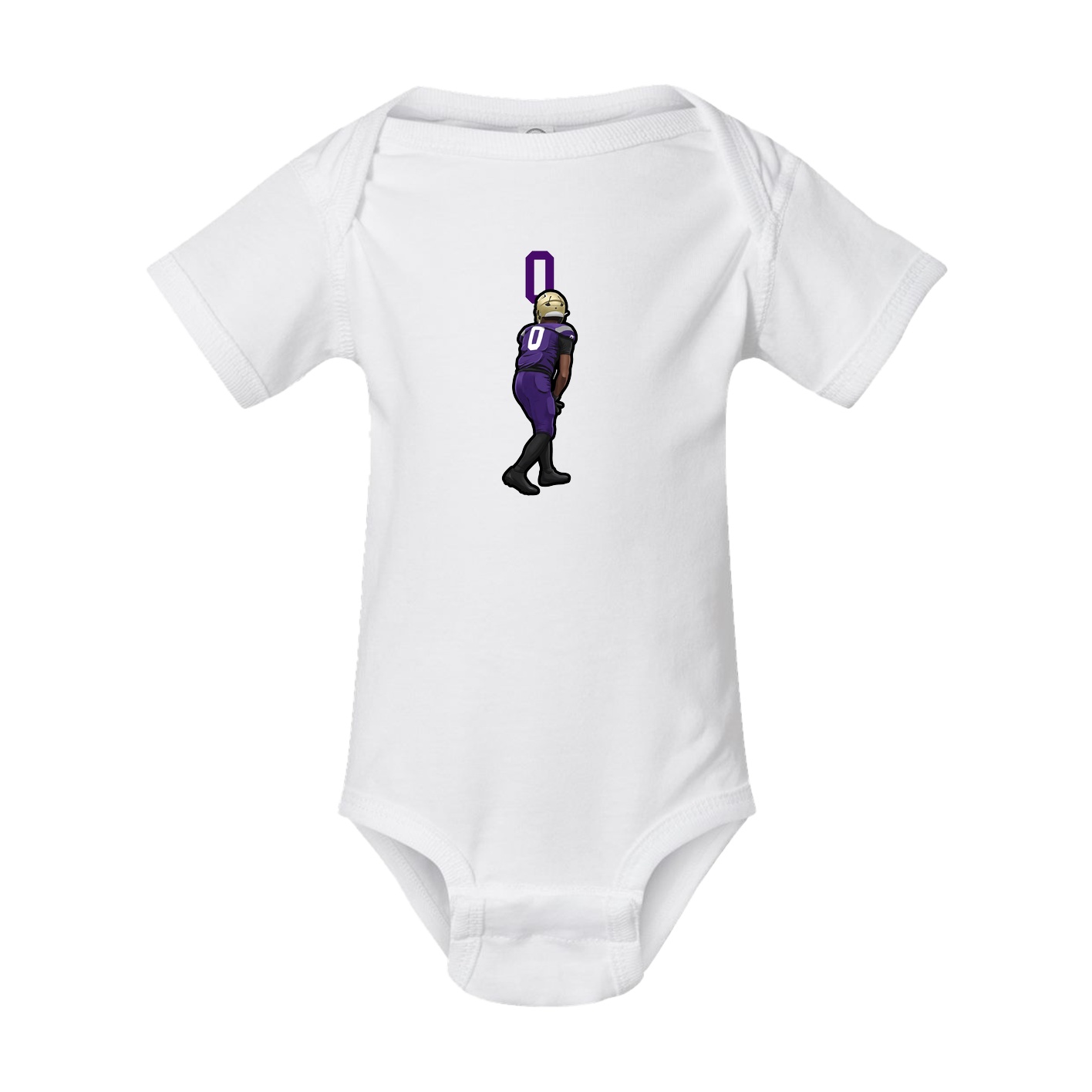Baby Onesie — Number Top in White