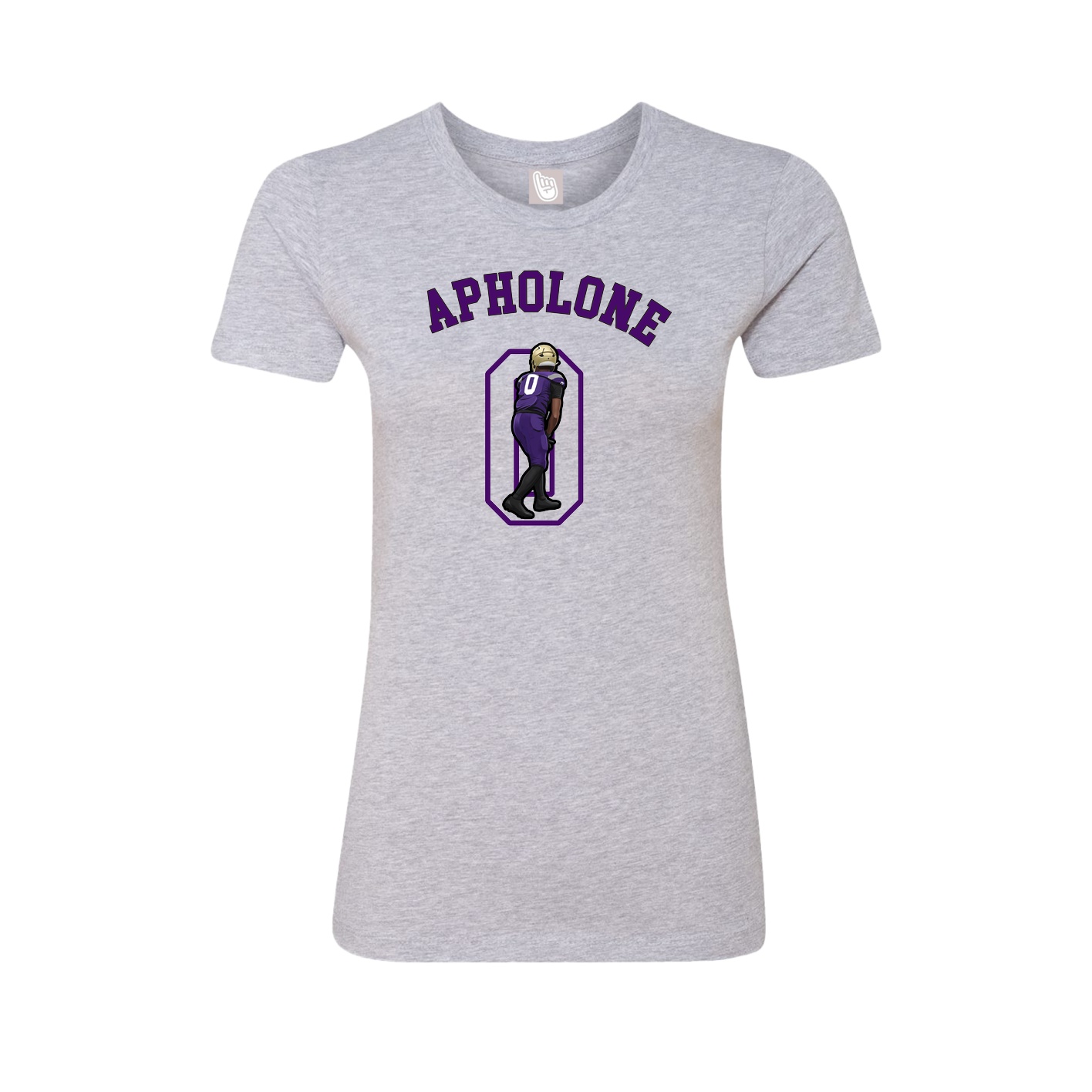 Fitted Women's Tee — Shirsey Arch in Grey